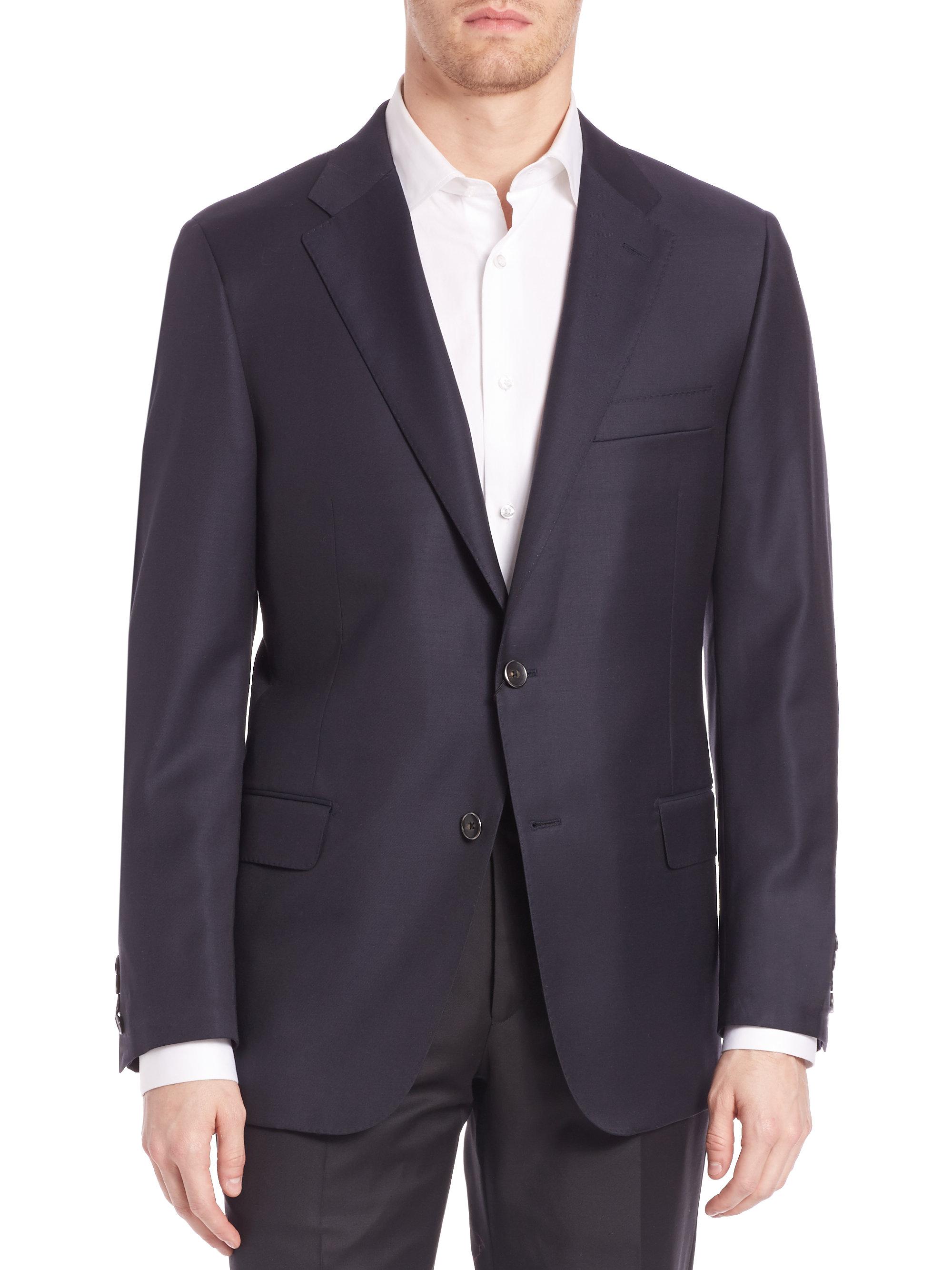 Hickey Freeman Beacon Worsted Wool Blazer in Blue for Men - Save 47% - Lyst