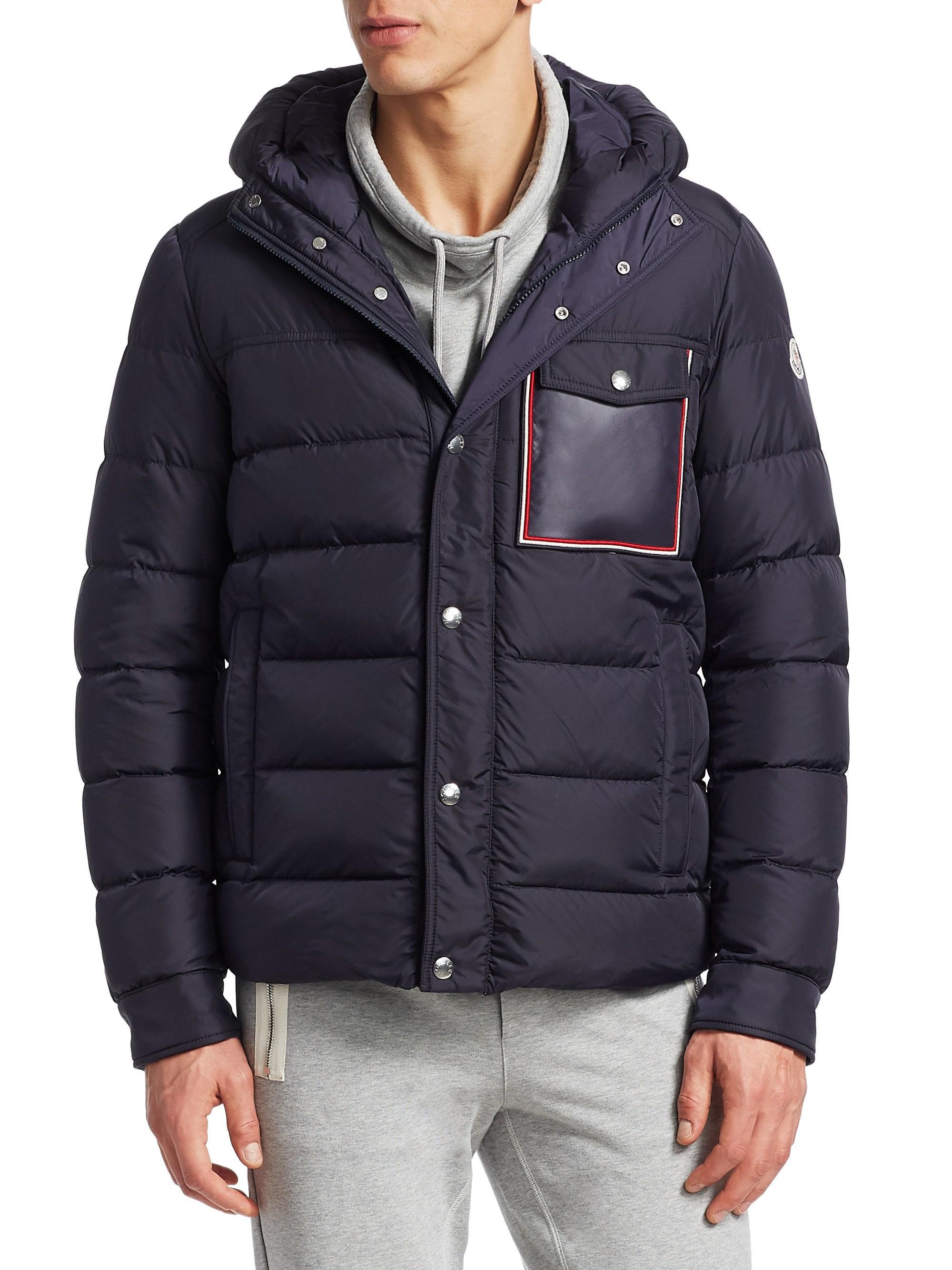 Moncler Synthetic Prevot Quilted Jacket in Navy (Blue) for Men - Lyst