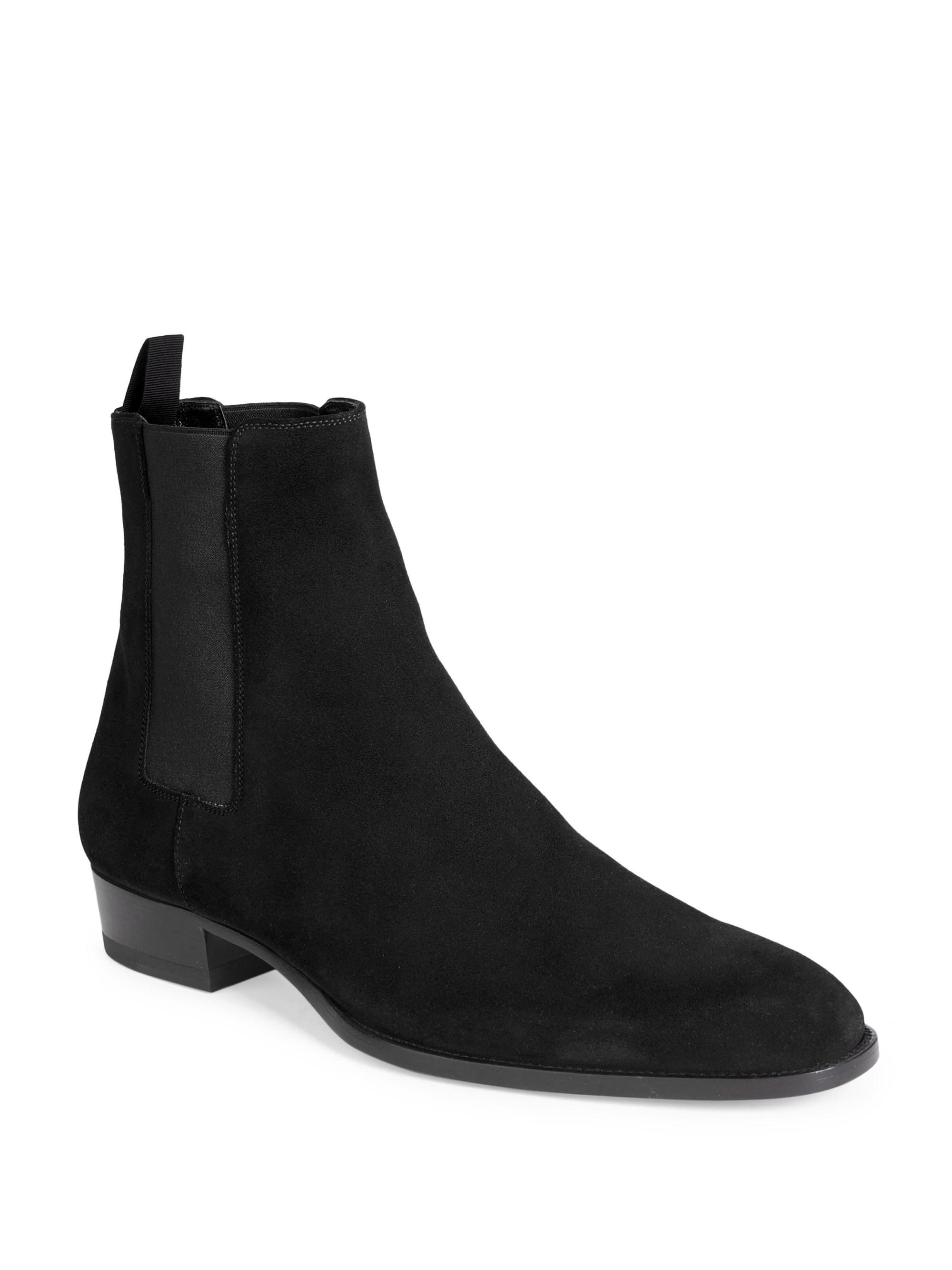 saint laurent wyatt ankle boots