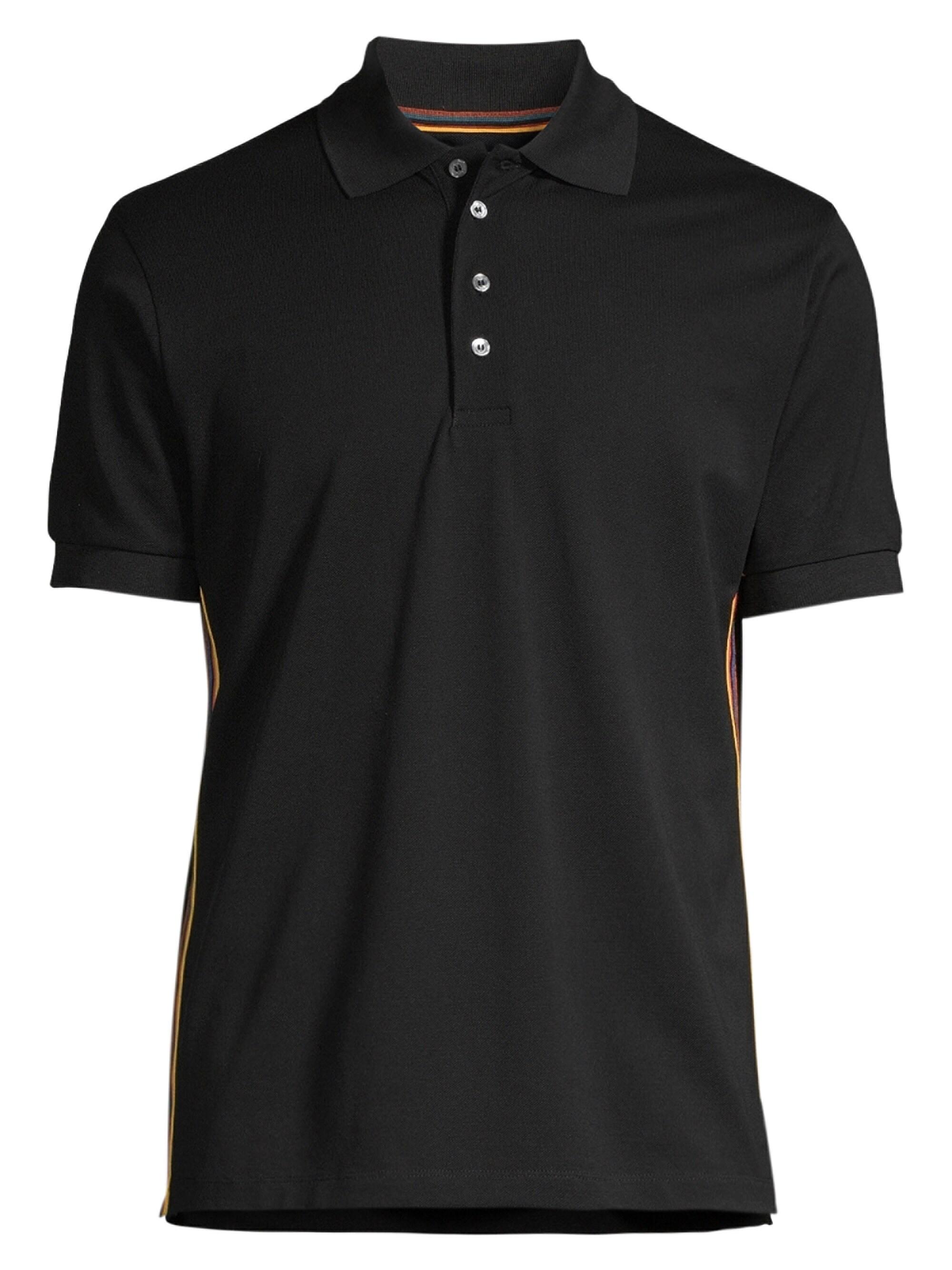 Paul Smith Artist Side Stripe Polo Shirt in Black for Men - Lyst