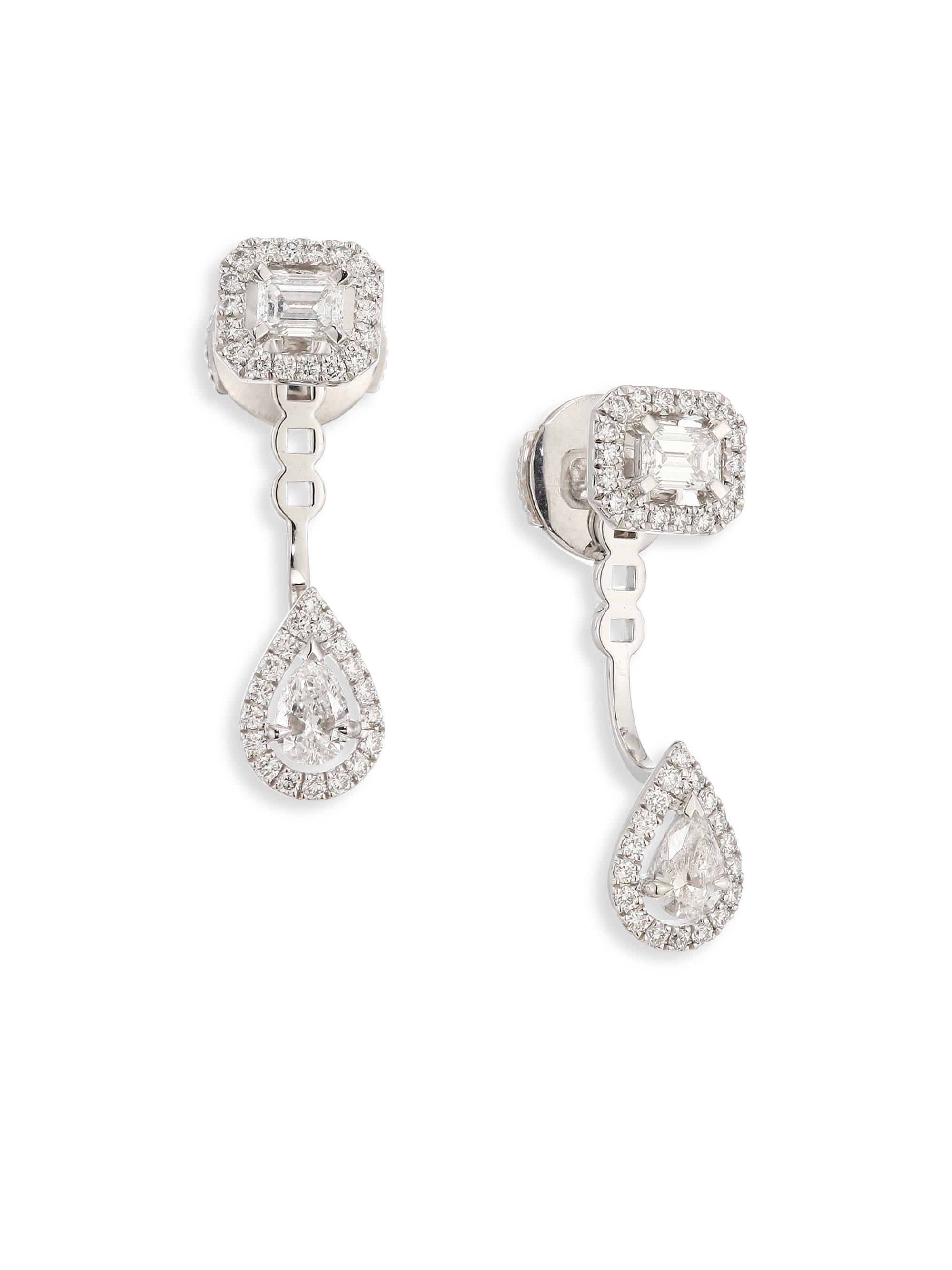 Lyst Messika My Twin Toi Moi Small Diamond 18k White Gold Stud Gallery