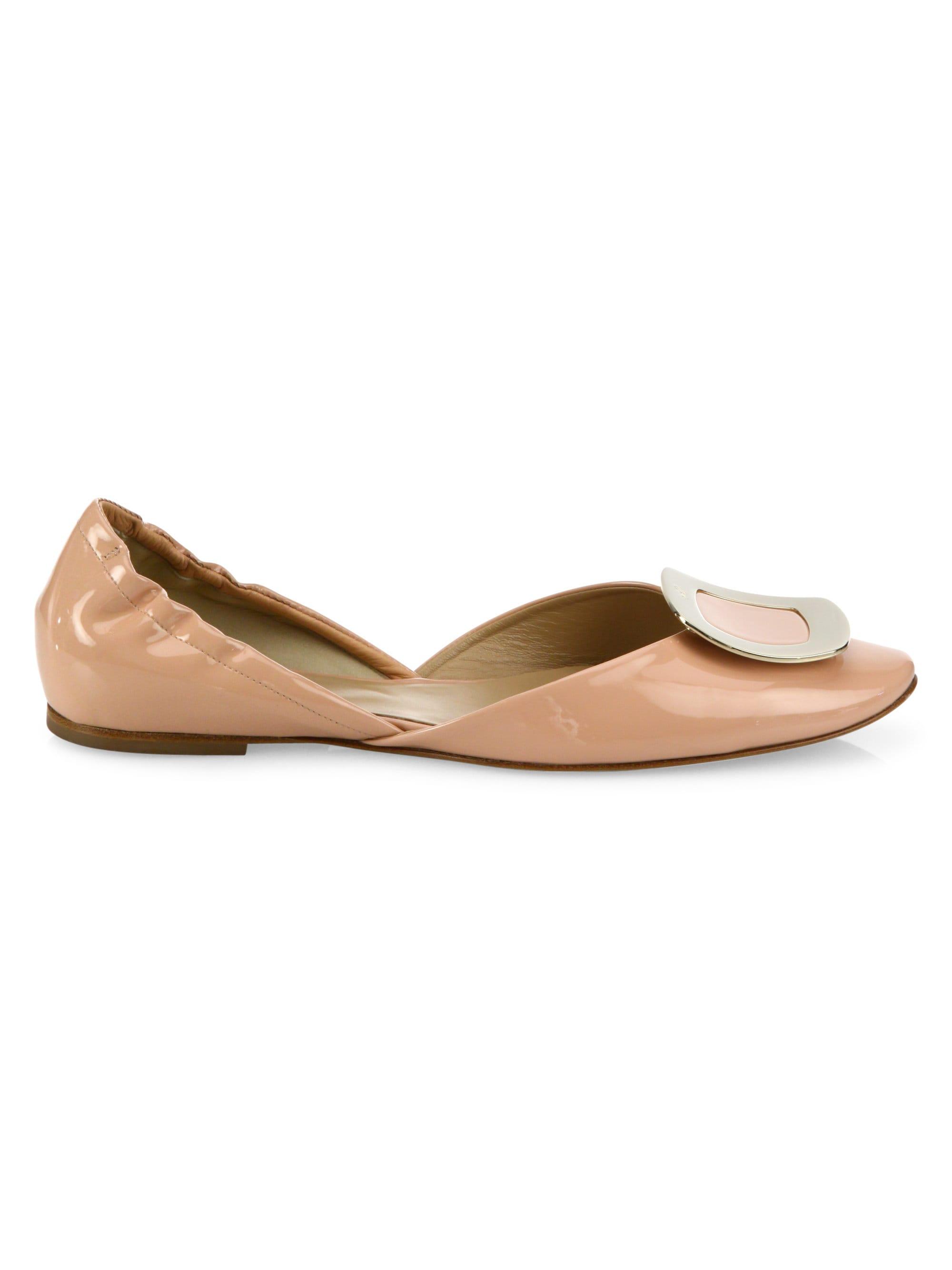 roger vivier chips ballerina flats