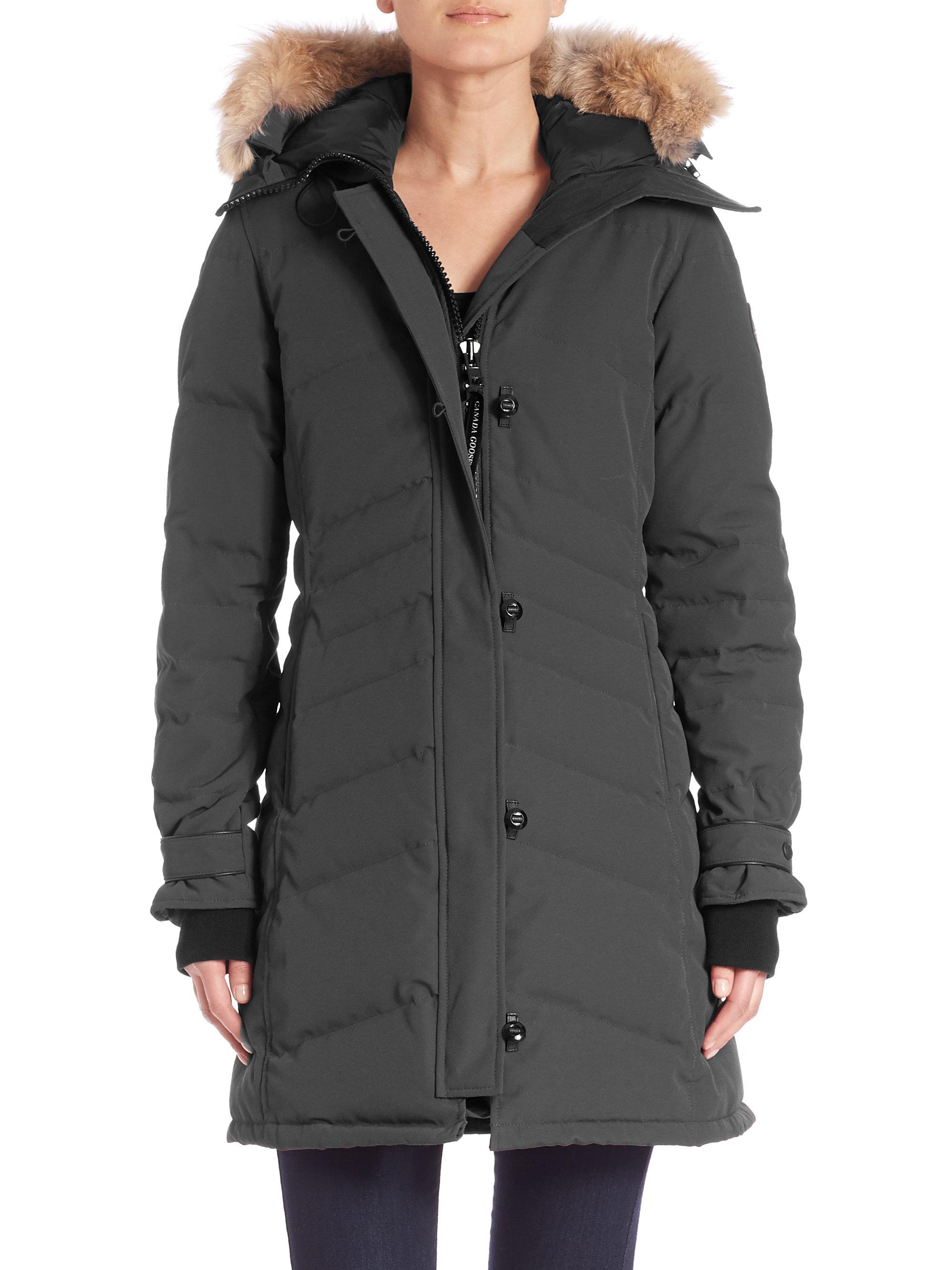 Lyst - Canada Goose Arctic Tech Lorette Fur-trim Down Parka in Gray