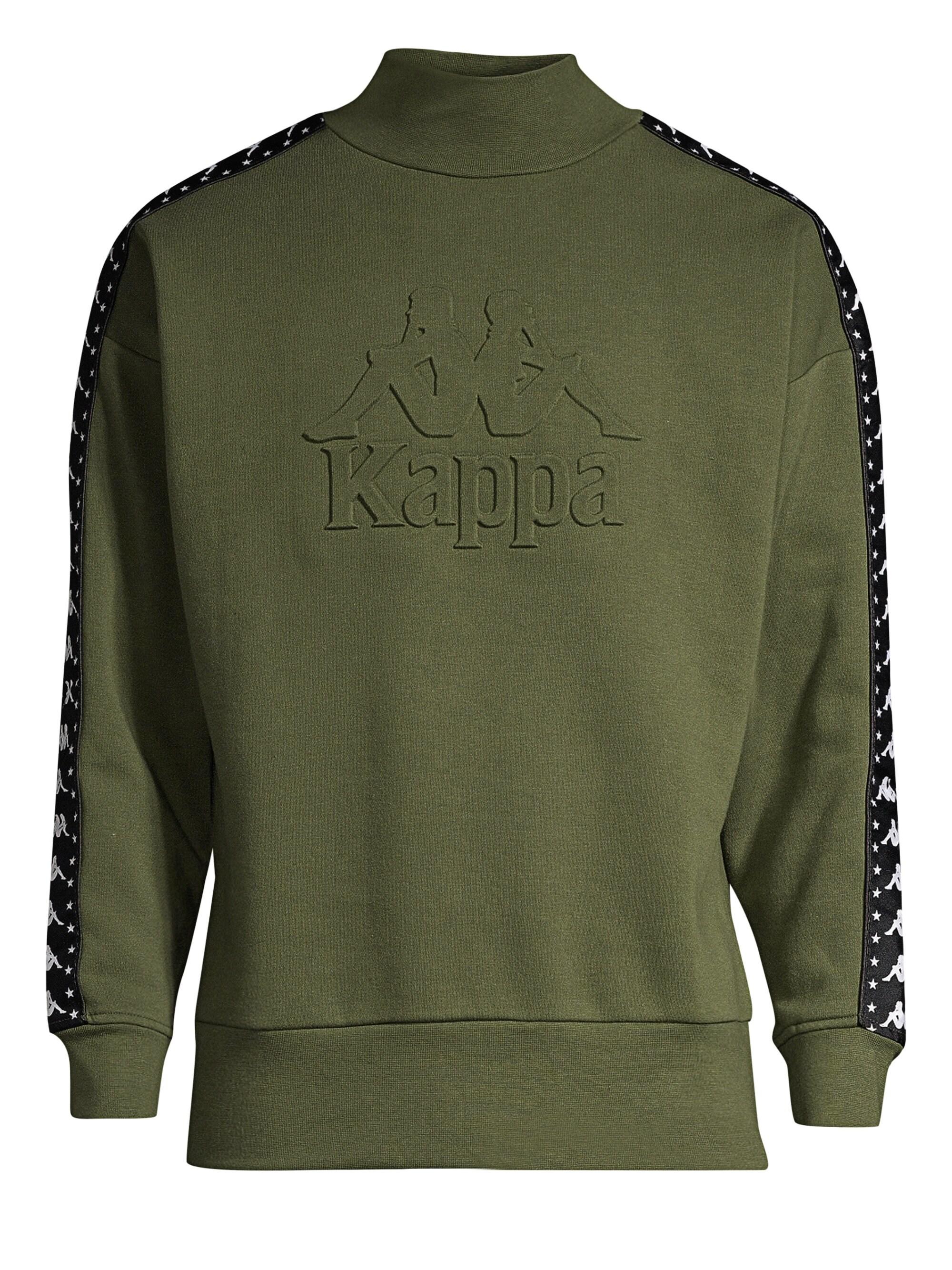Kappa Cotton Men's Authentic Alef Logo Trim Sweatshirt - Burgundy in Olive (Green) for Men - Lyst