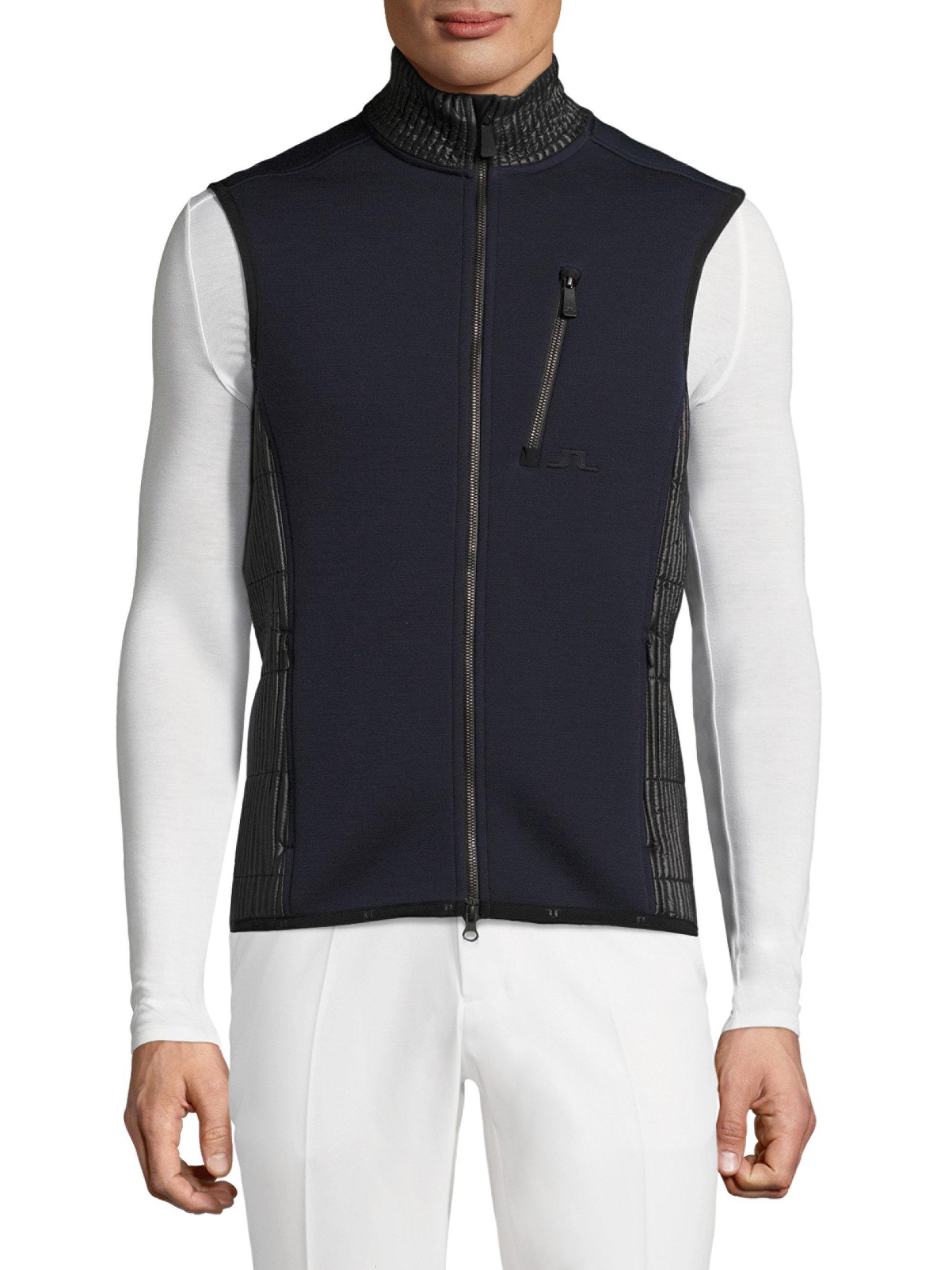 Lyst J.Lindeberg Regal Mid Jersey Vest in Blue for Men