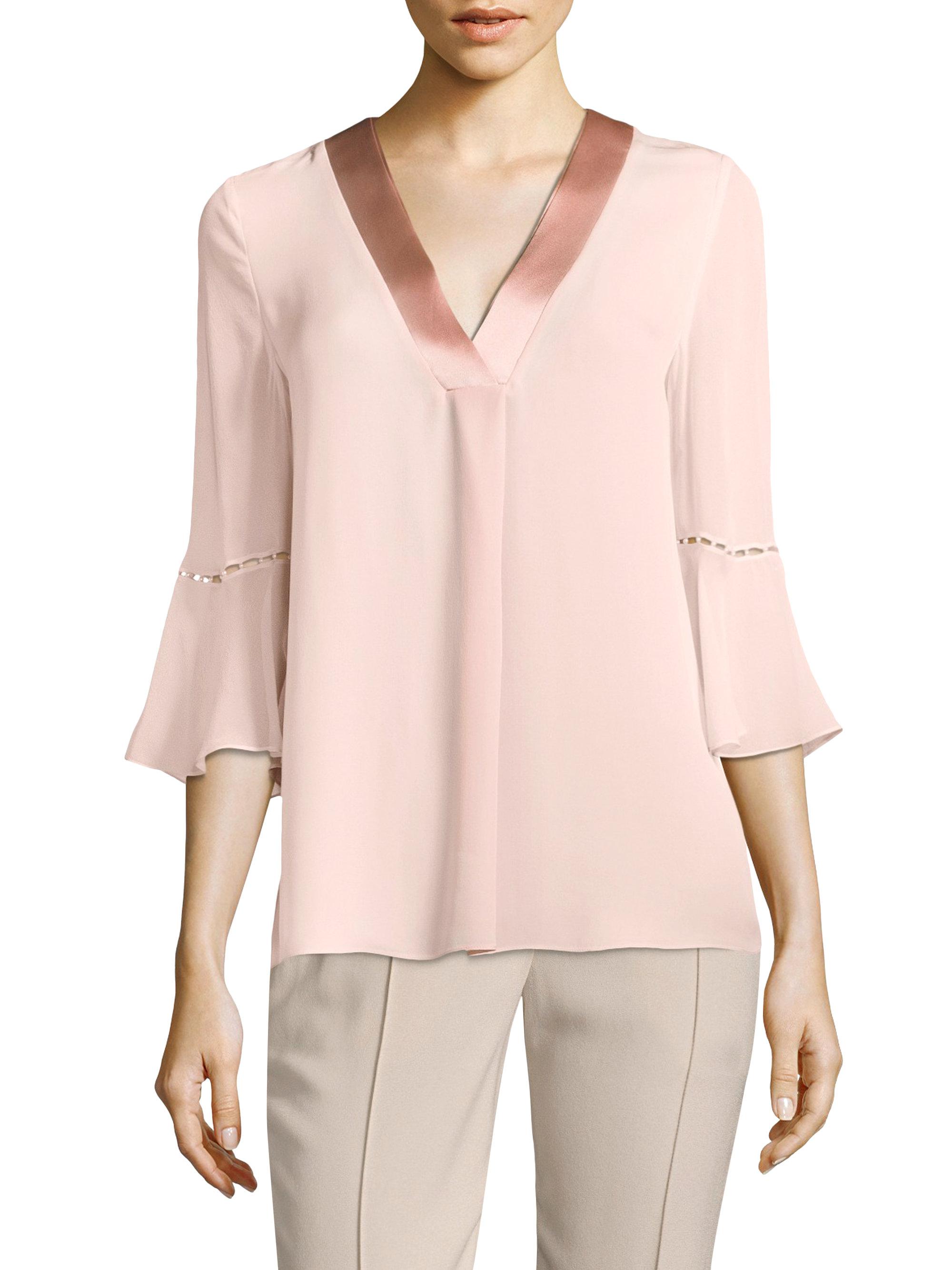 Lyst - Elie Tahari Rose Silk Blouse in Pink