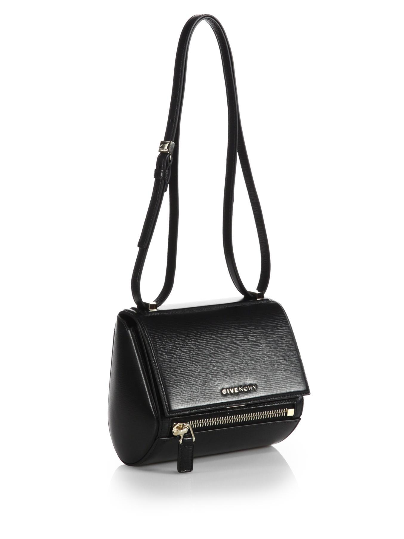 Lyst Givenchy Pandora Box Mini Leather Crossbody Bag In Black Gallery