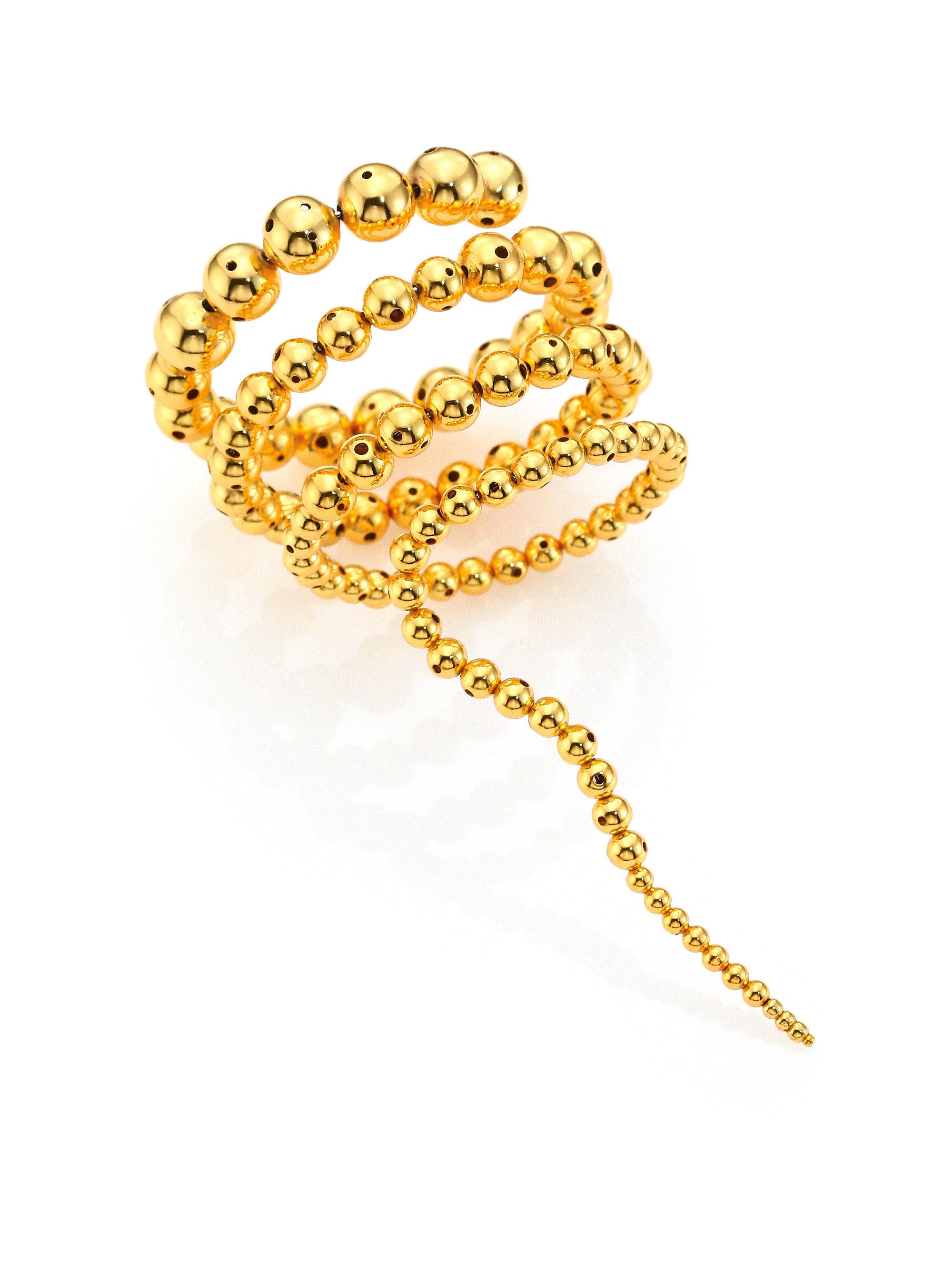 Lyst Paula Mendoza Nereus Beaded Bracelet In Metallic Paula Mendoza Women S Metallic Nereus Beaded Bracelet