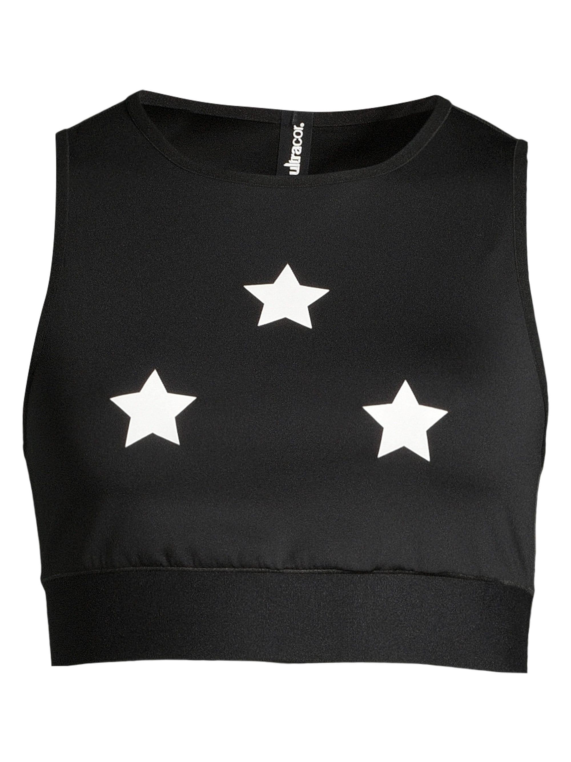 Ultracor Level Reflective Knockout Star Crop Top in Black - Lyst