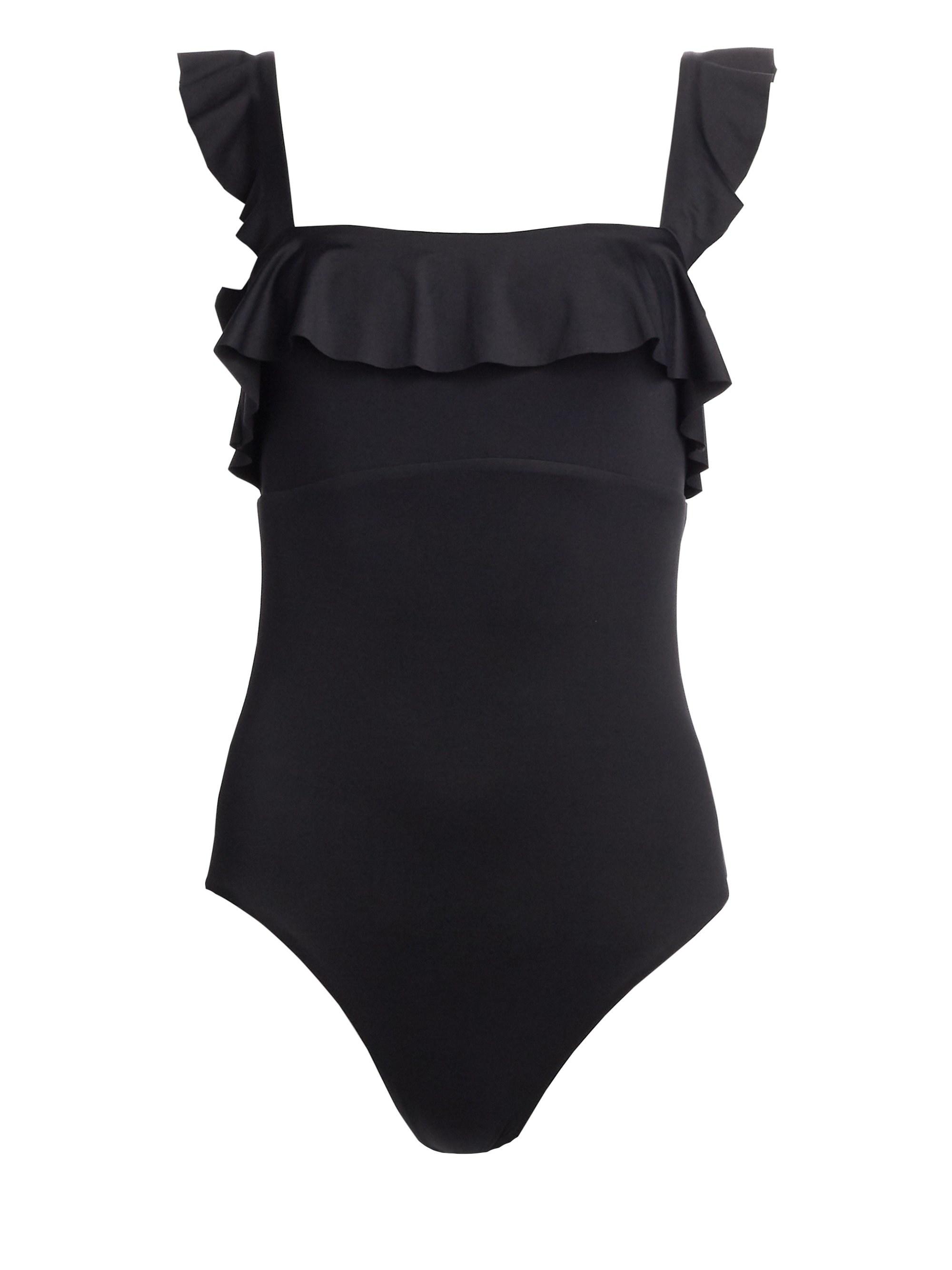 Eberjey Swim Synthetic So Solid Jane One-piece Swimsuit in Black - Lyst