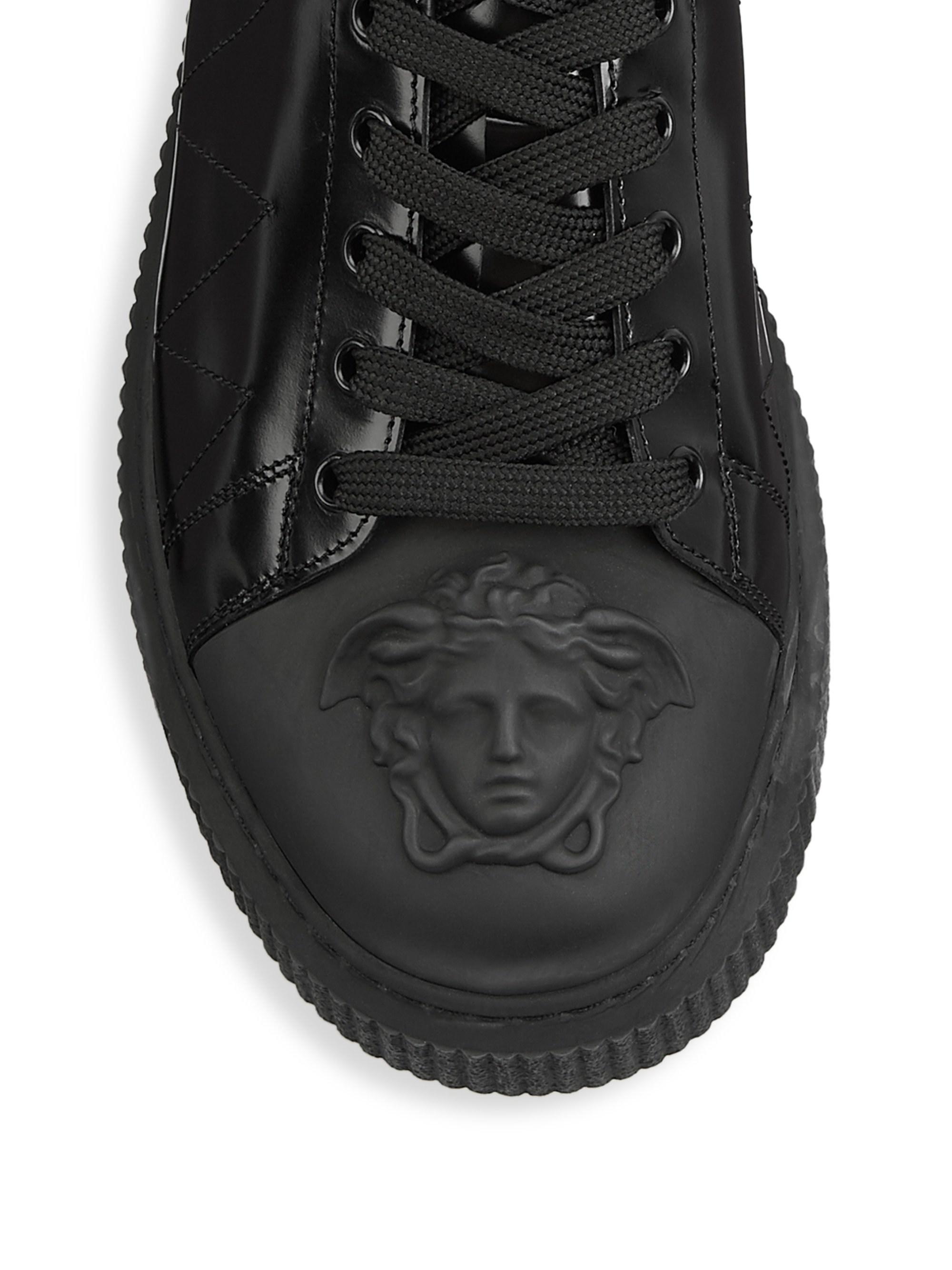 versace leather sneakers