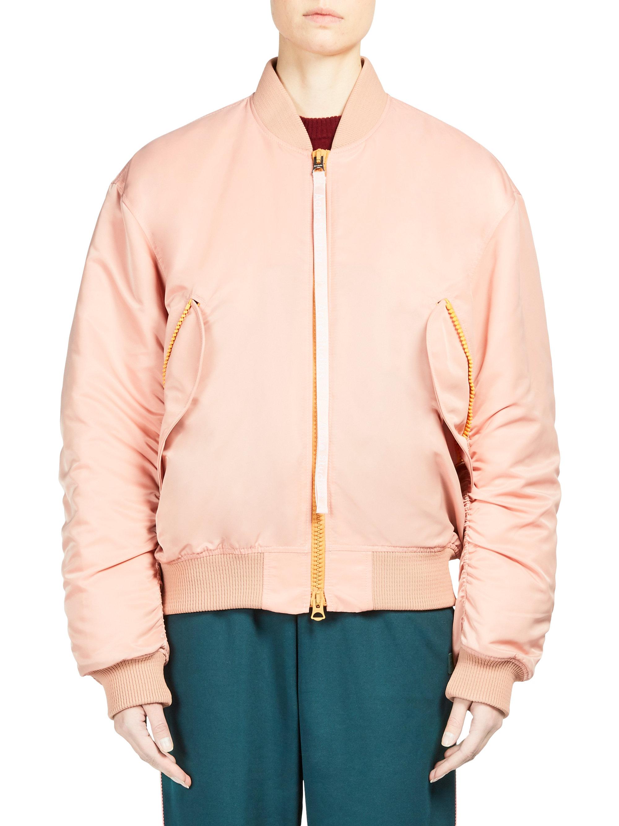 Lyst - Acne Clea Bomber Jacket in Pink for Men