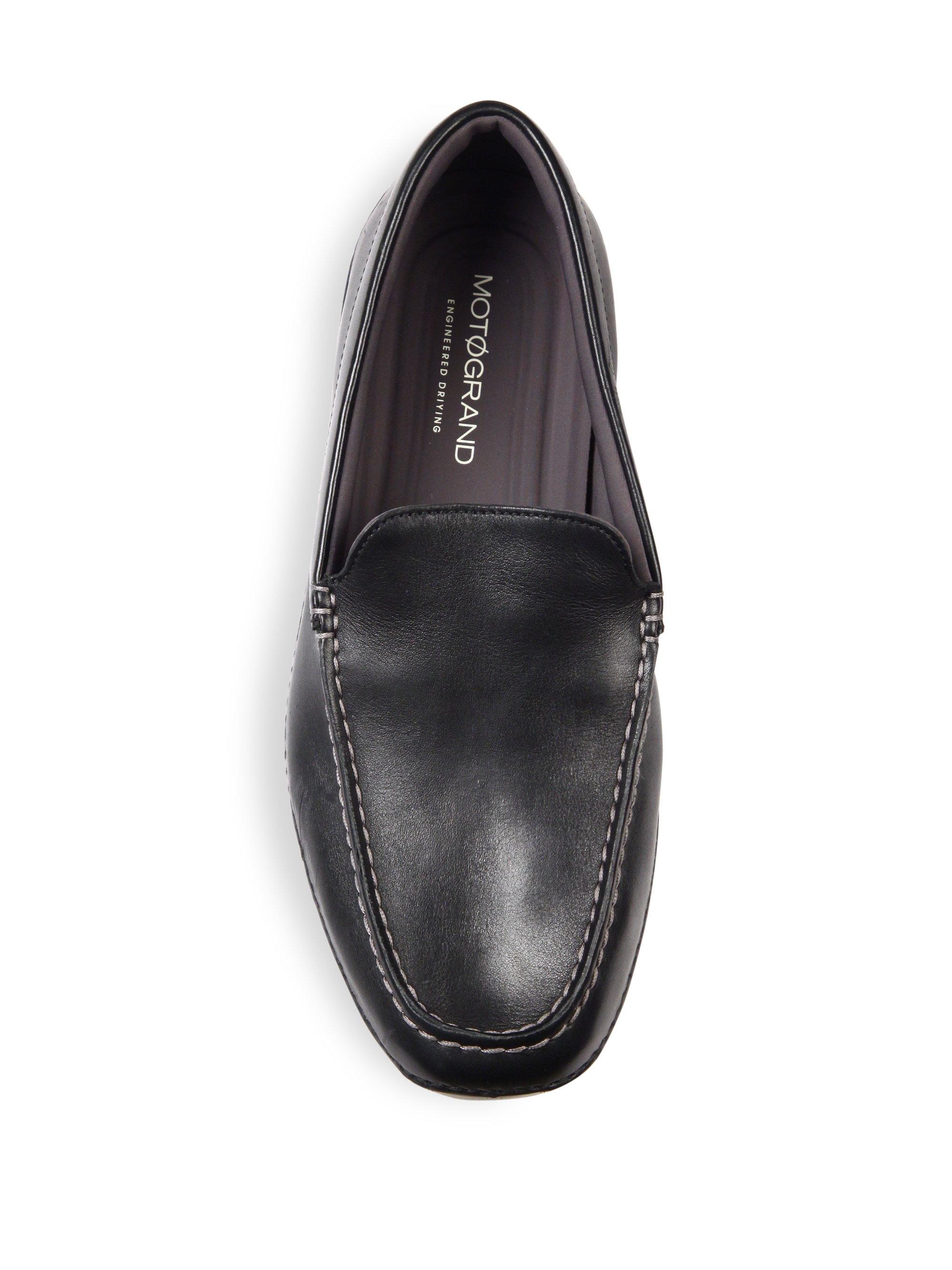 Cole Haan Leather Venetian Loafers in Black - Lyst