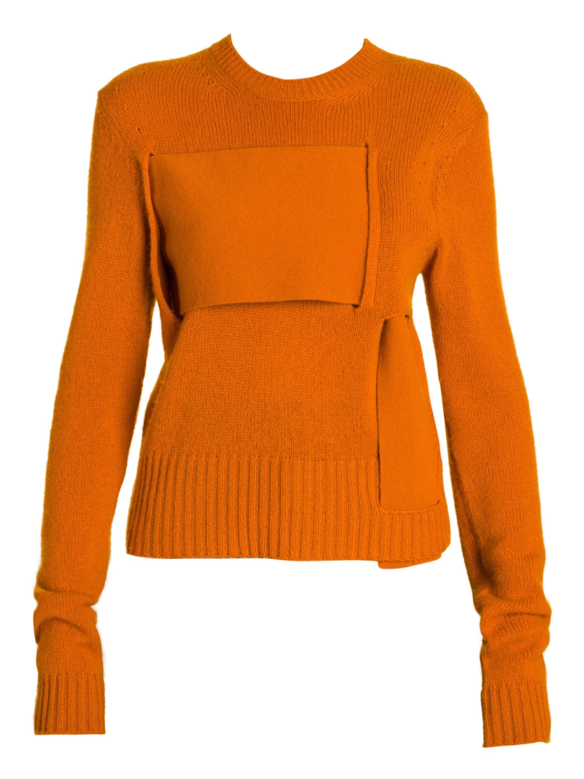 Bottega Veneta Women's Cashmere Blend Interwoven Sweater - Orange in ...