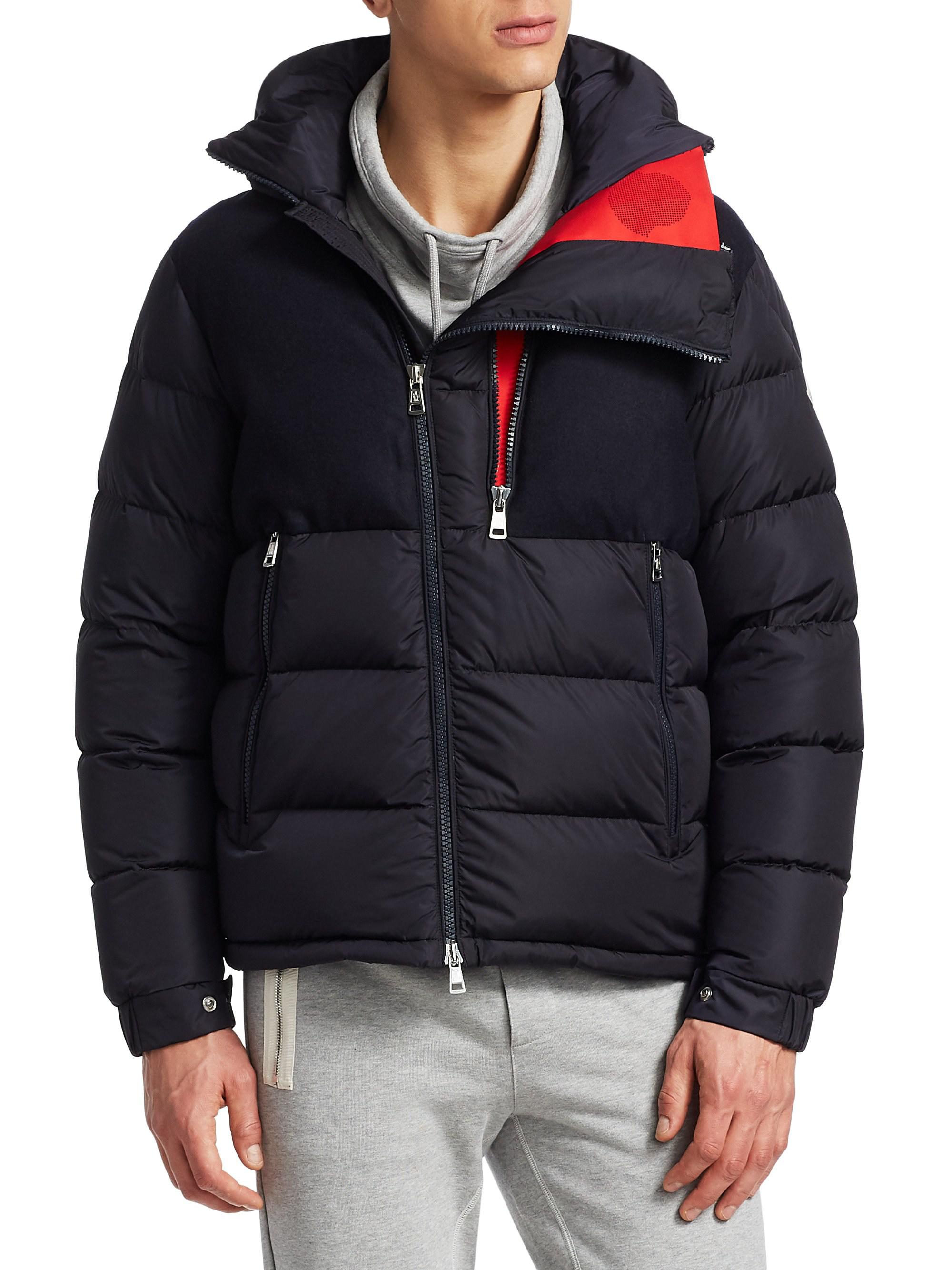 Moncler / Moncler Synthetic Lavedan Hooded Jacket in Navy (Blue) for ...