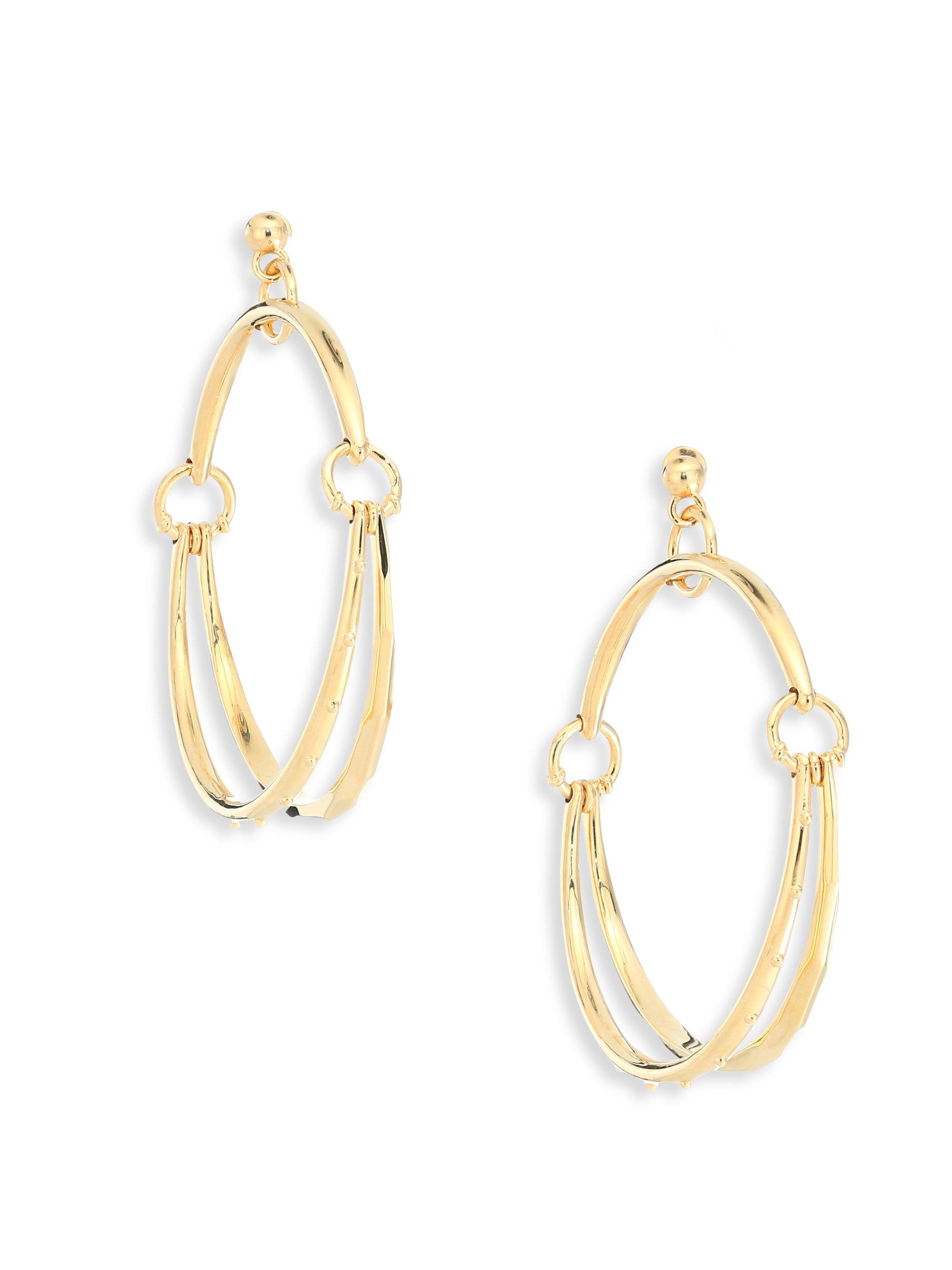 Lyst Chloé Nile Hoop Earrings 2 In Metallic Gallery