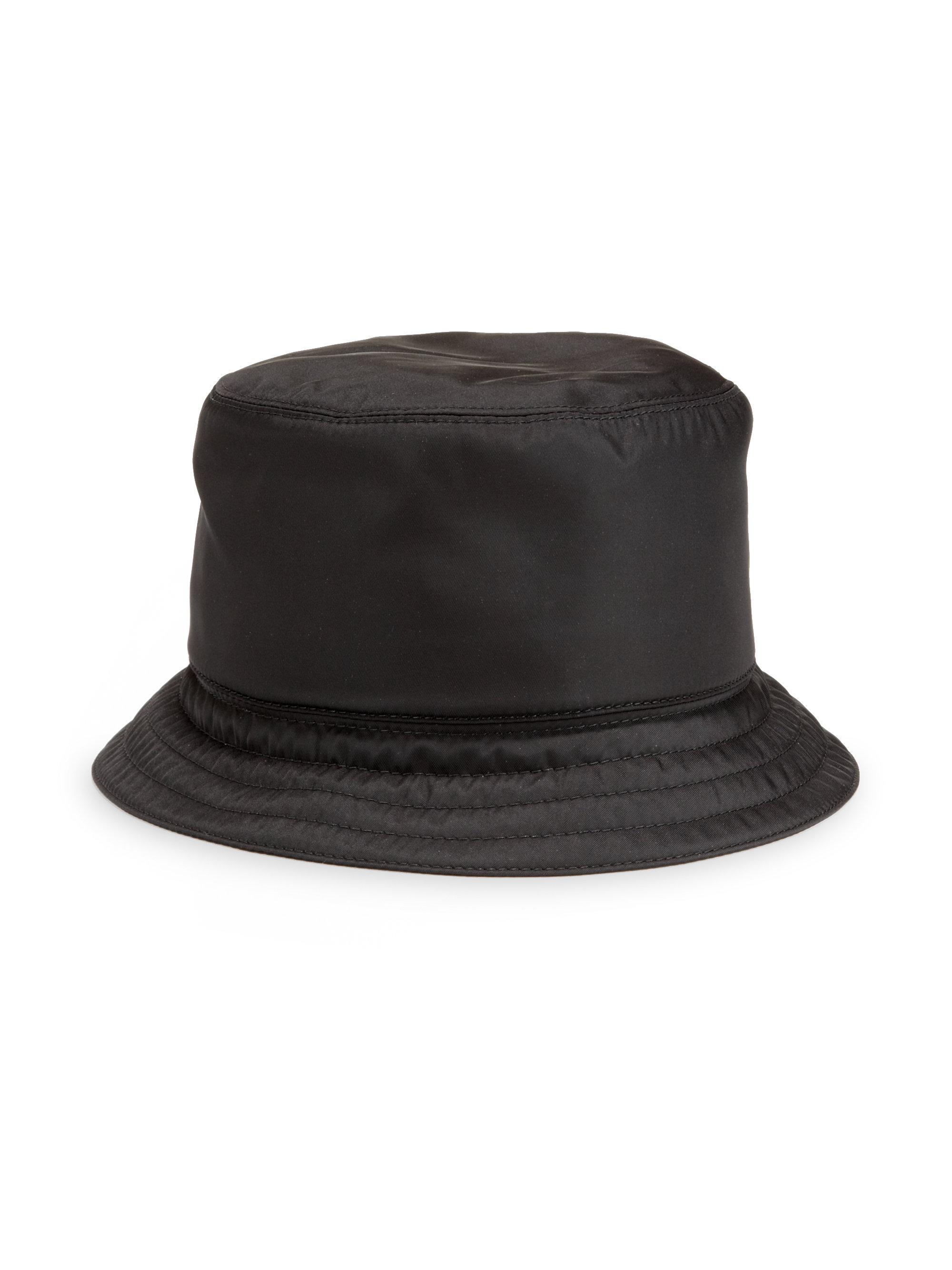 Lyst - Prada Nylon Bucket Hat in Black for Men