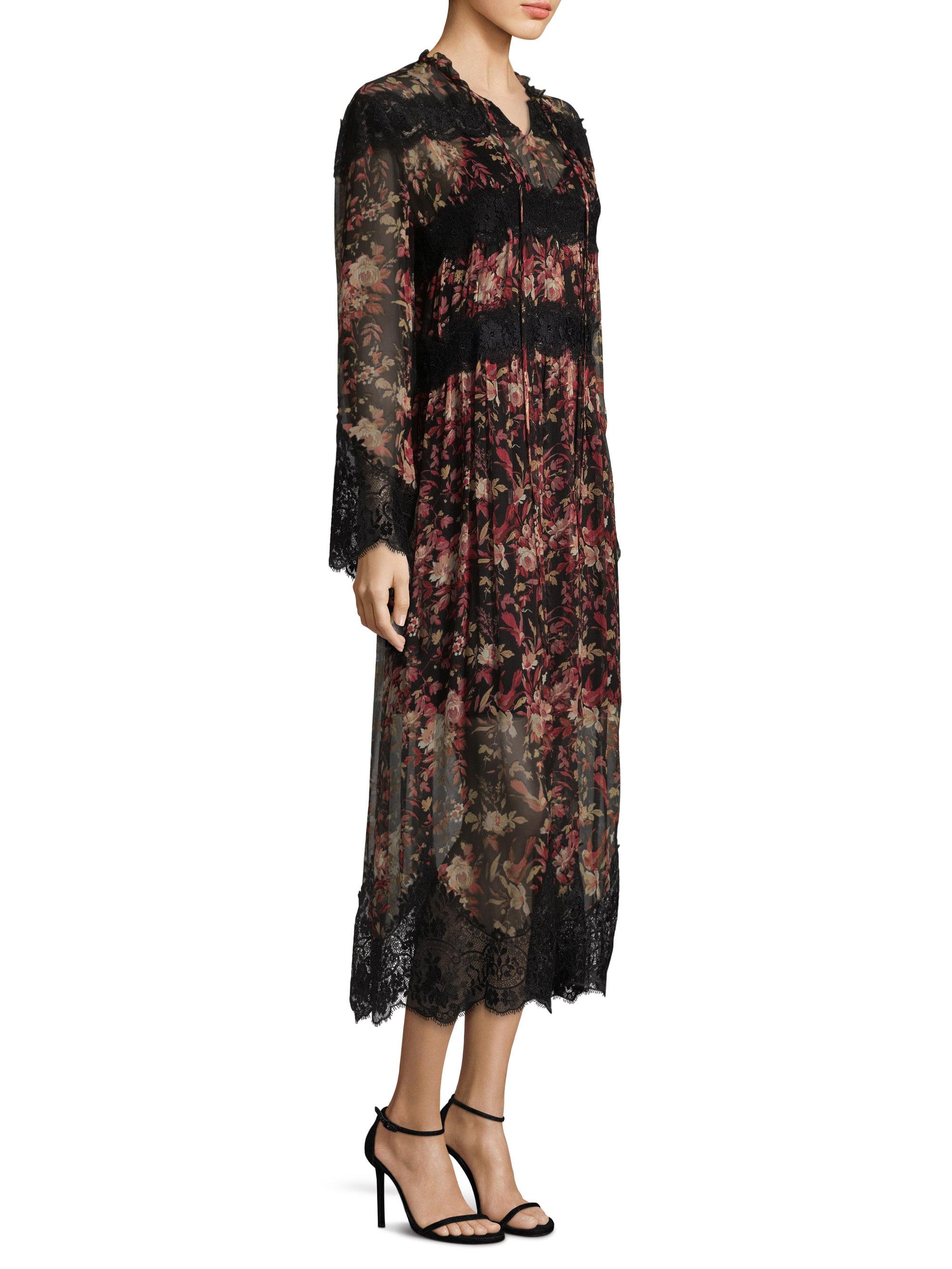 Lyst - The Kooples Floral Maxi Dress