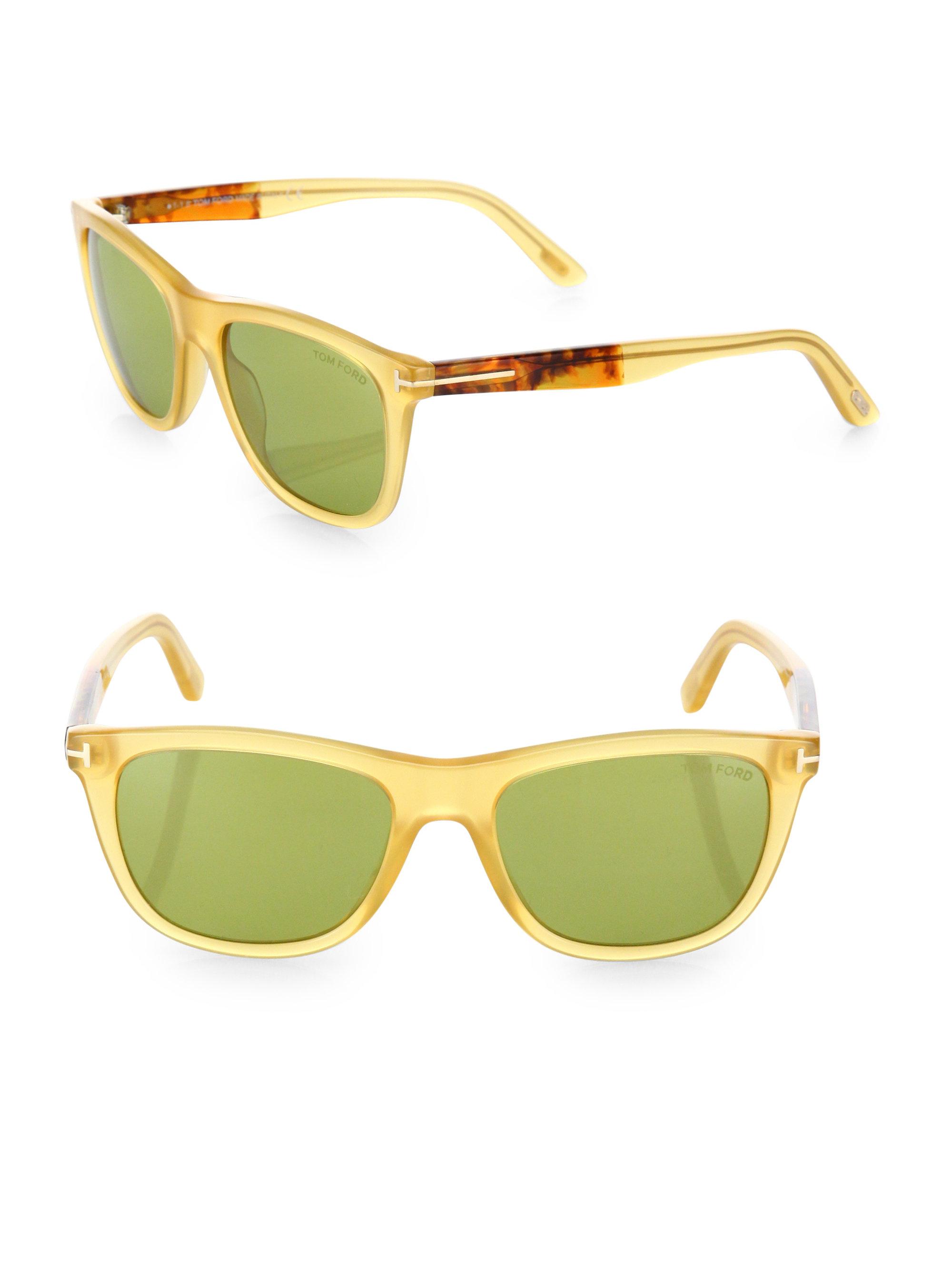 Lyst Tom Ford Andrew 54mm Square Sunglasses In Yellow
