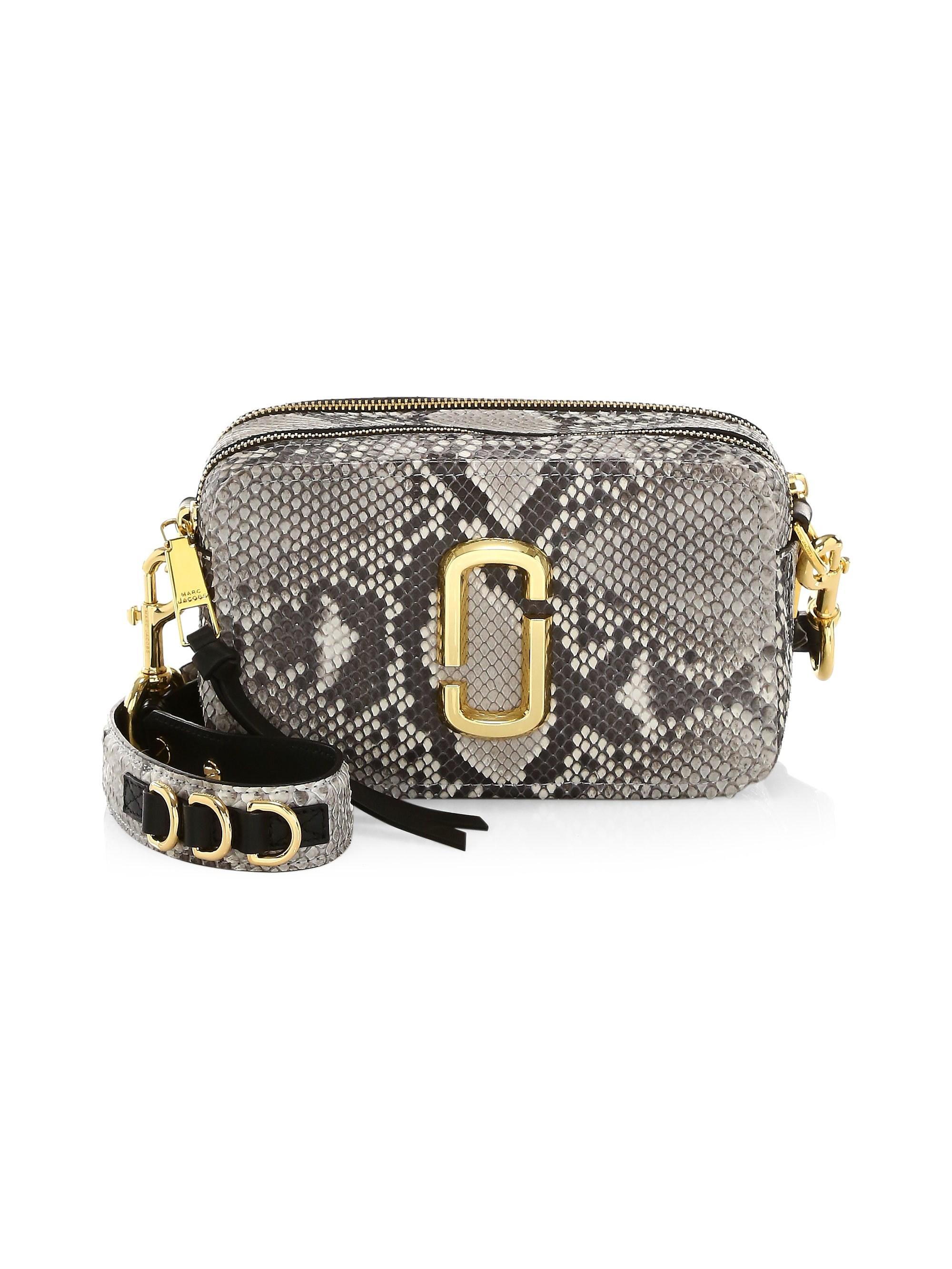 Marc Jacobs The Softshot 21 Snakeskin Leather Camera Bag Lyst