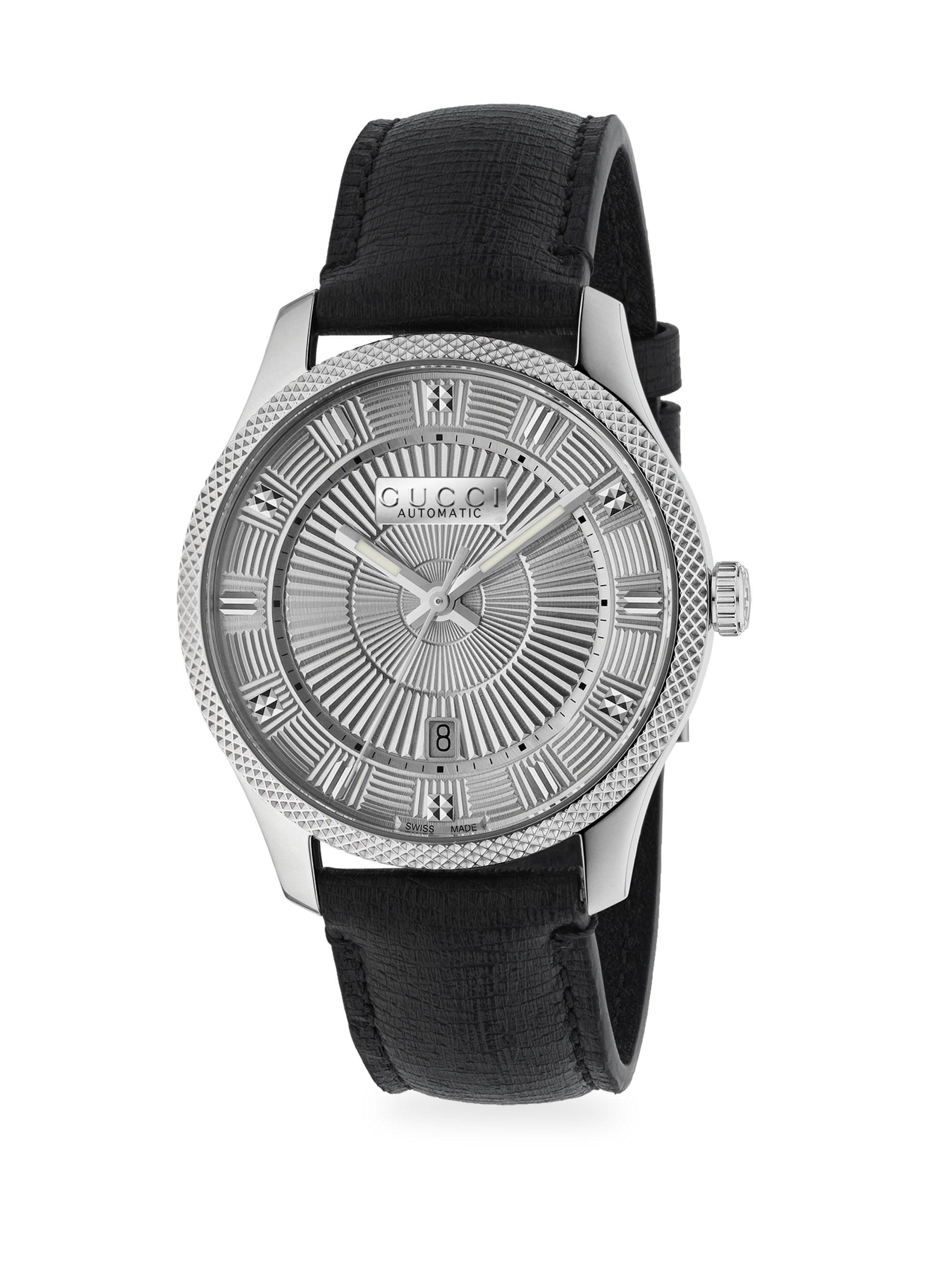 gucci watch black strap