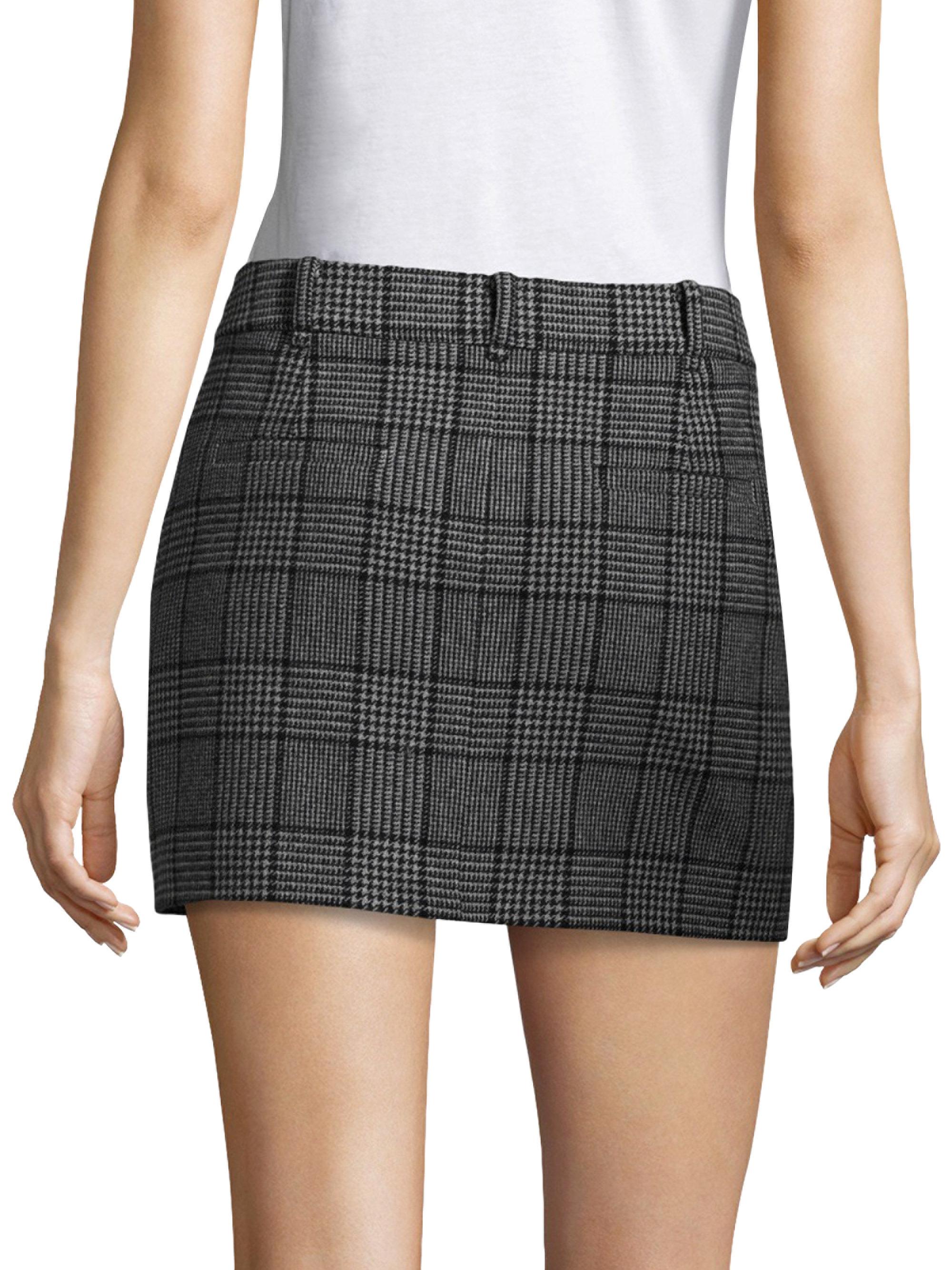 Lyst - Tibi Aldridge Tweed Mini Skirt in Black