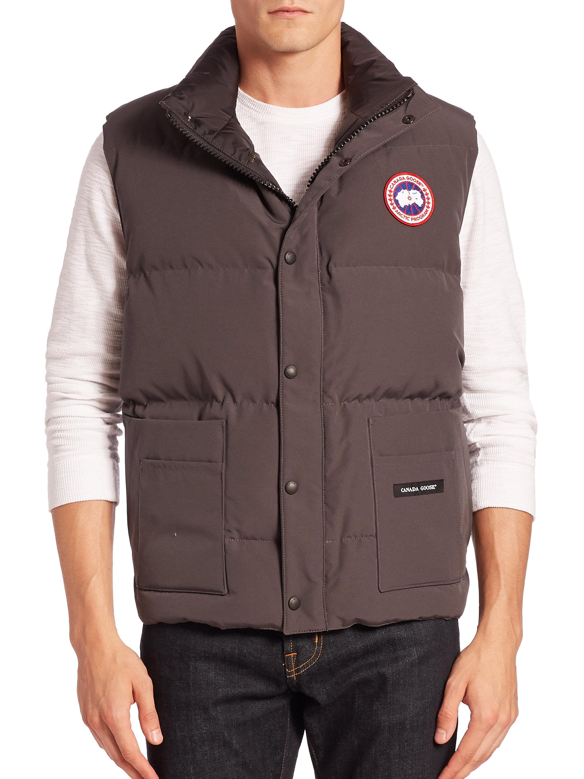 Lyst Canada Goose Freestyle Puffer Vest In Gray For Men