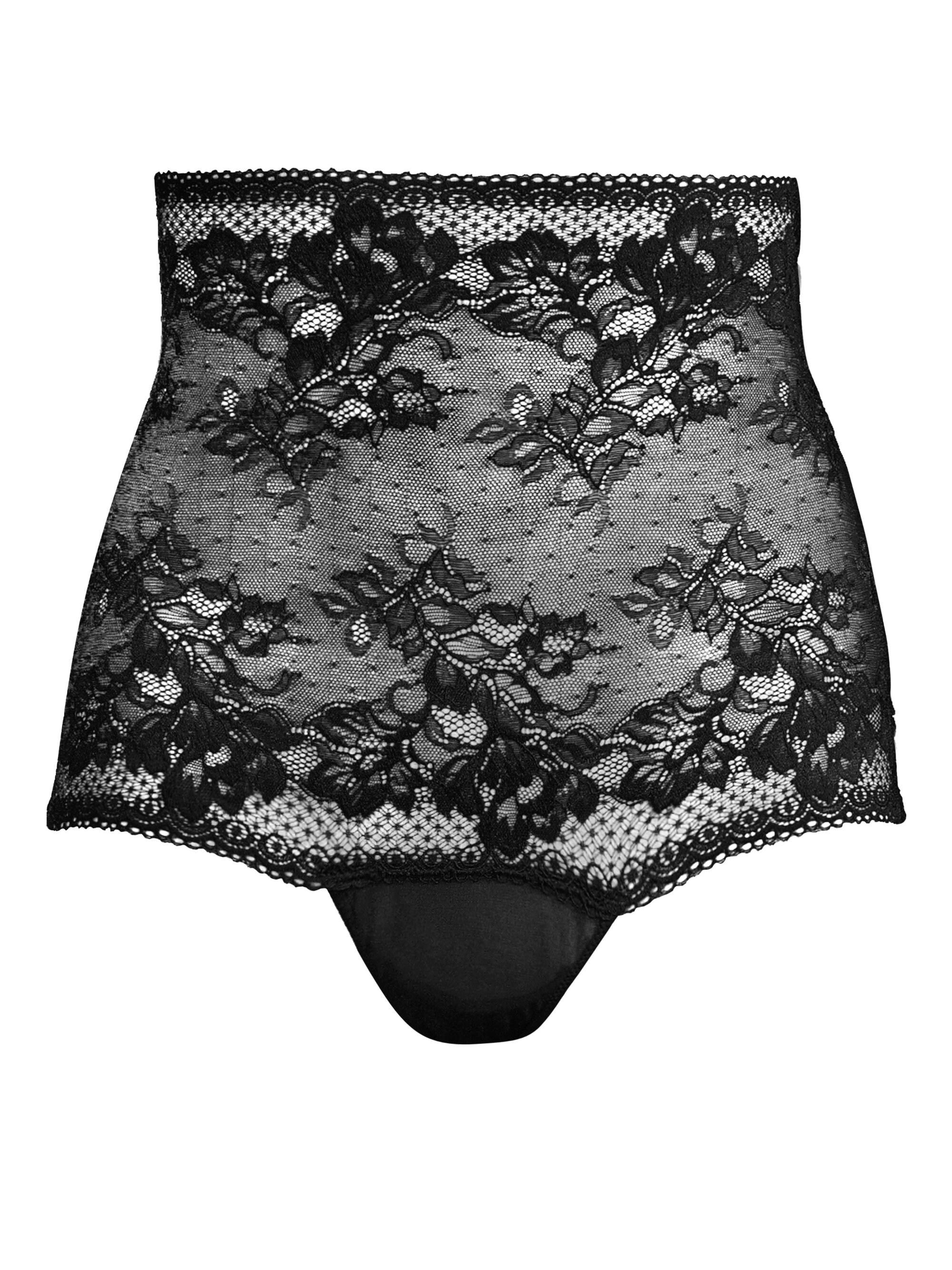 Wacoal High-waist Lace Thong in Black - Lyst