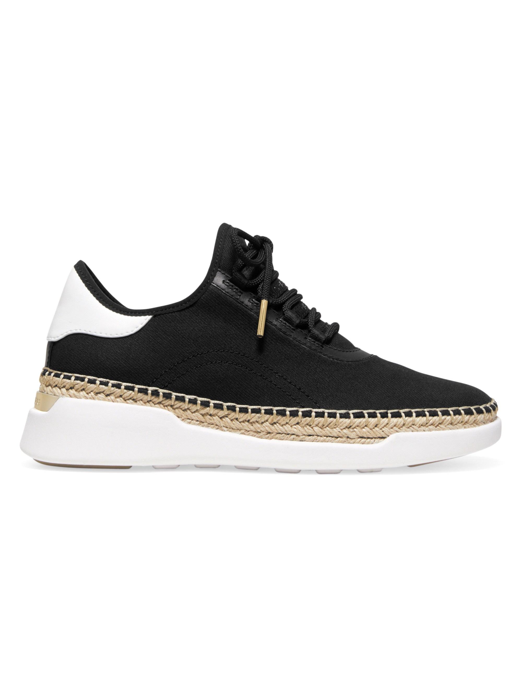 michael michael kors libby cotton canvas platform sneaker