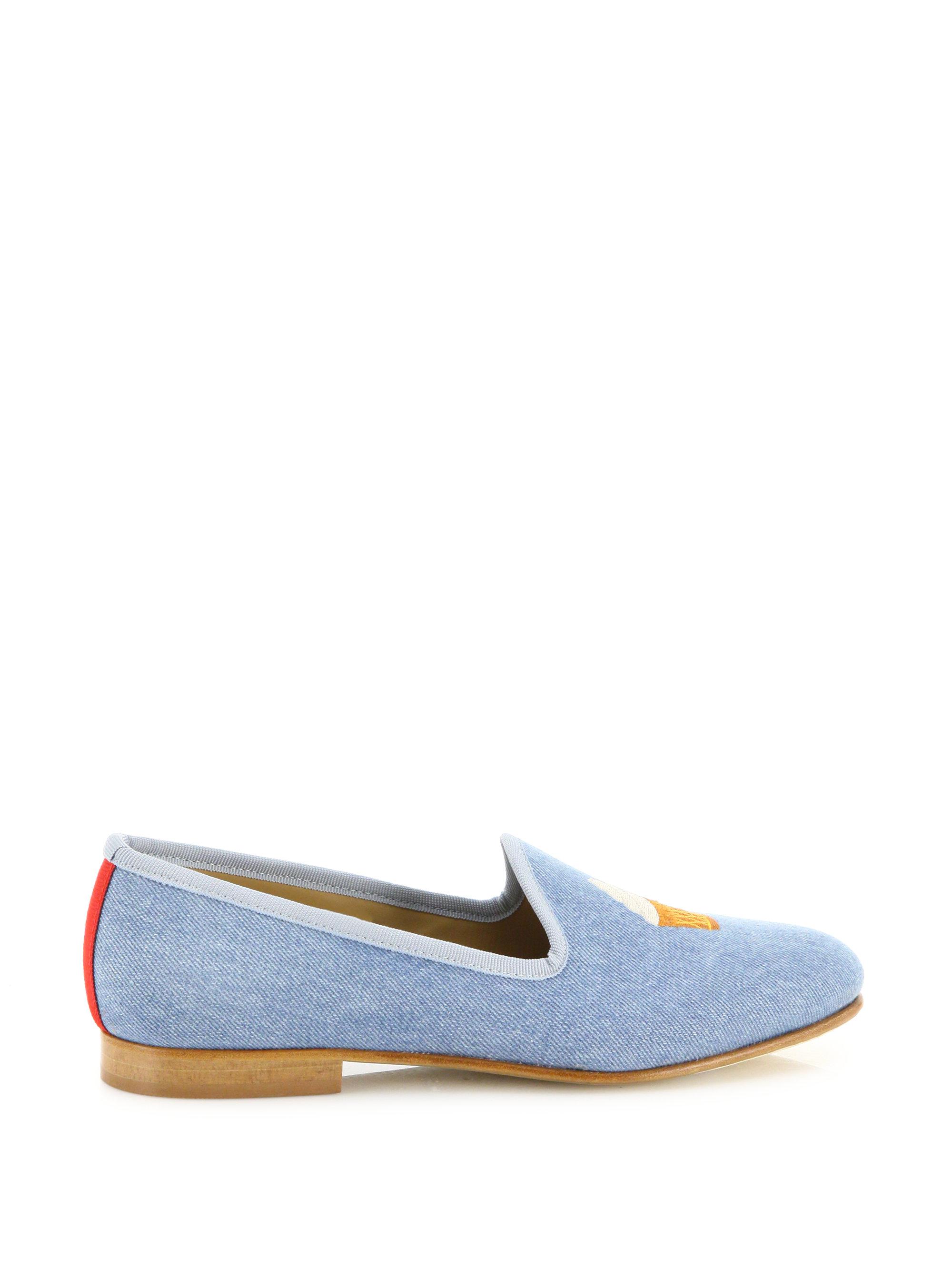 Lyst - Del Toro Ice Cream Cone Denim Loafers in Blue Gallery