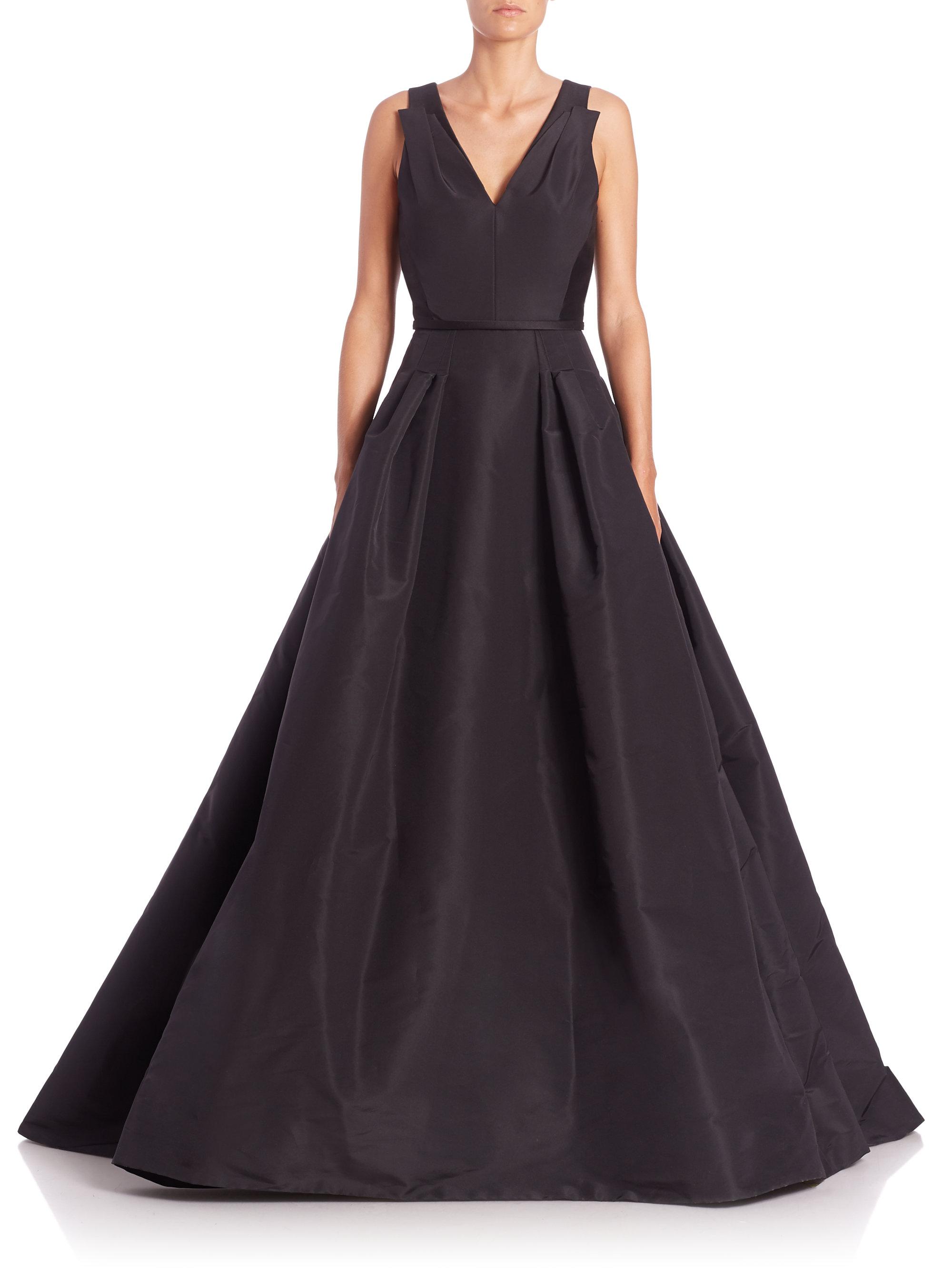 carolina herrera black gown