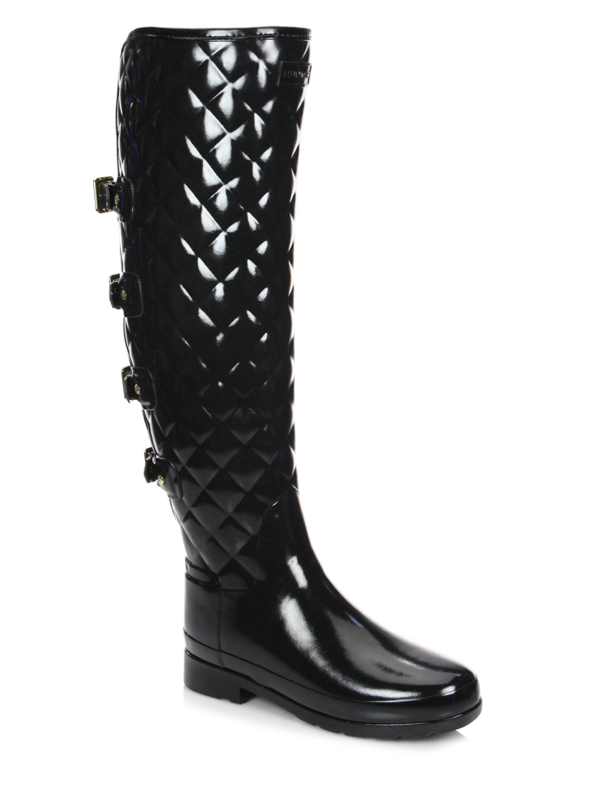 refined creeper over the knee rain boot