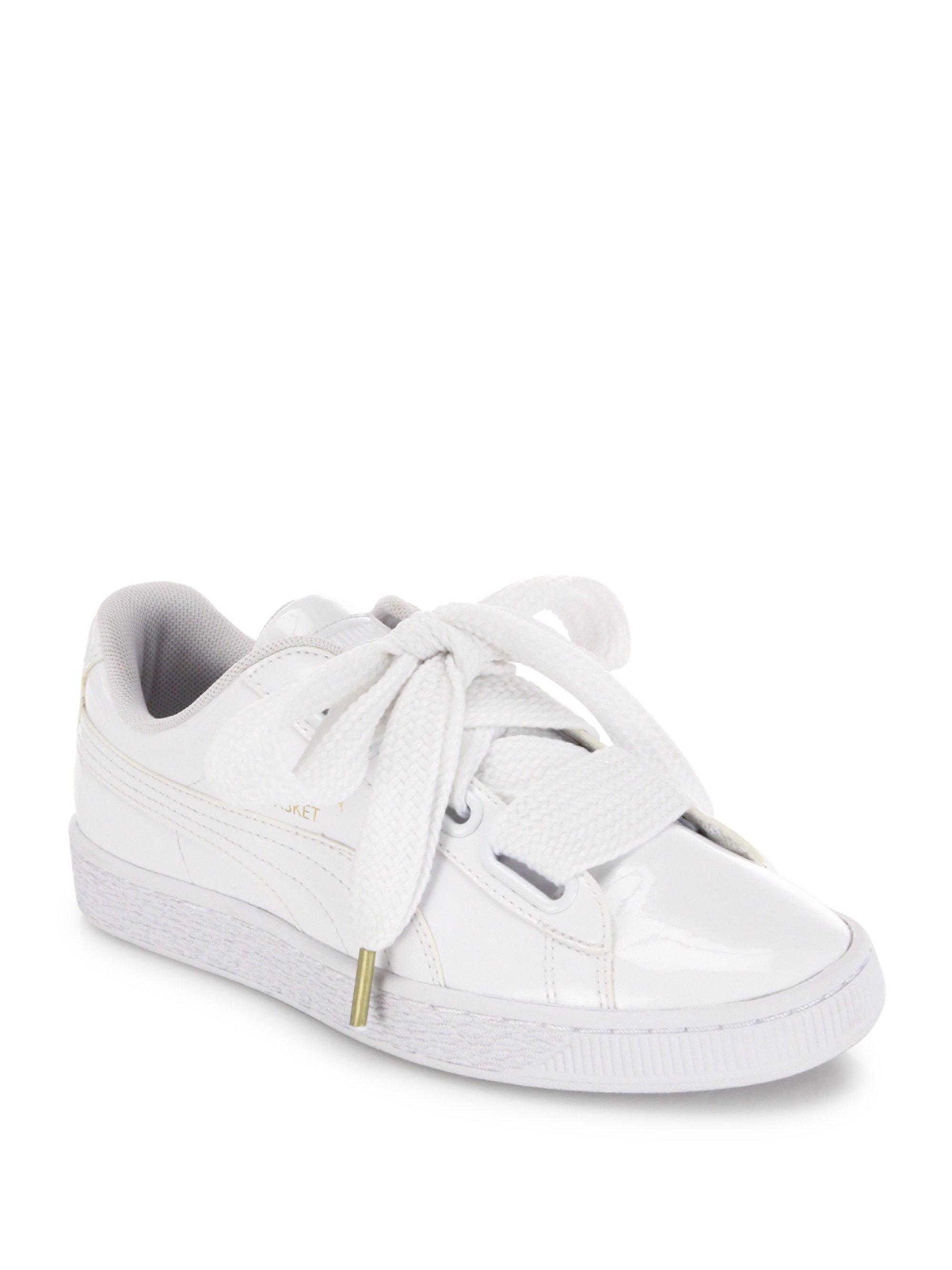 puma basket heart patent sneaker low puma basket heart patent sneaker low