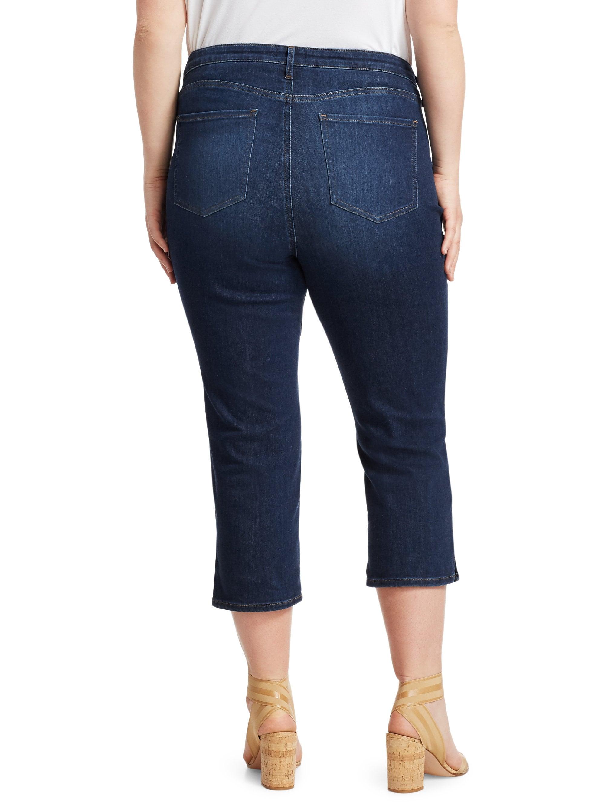 NYDJ Capri Side Slit Jeans in Blue - Lyst