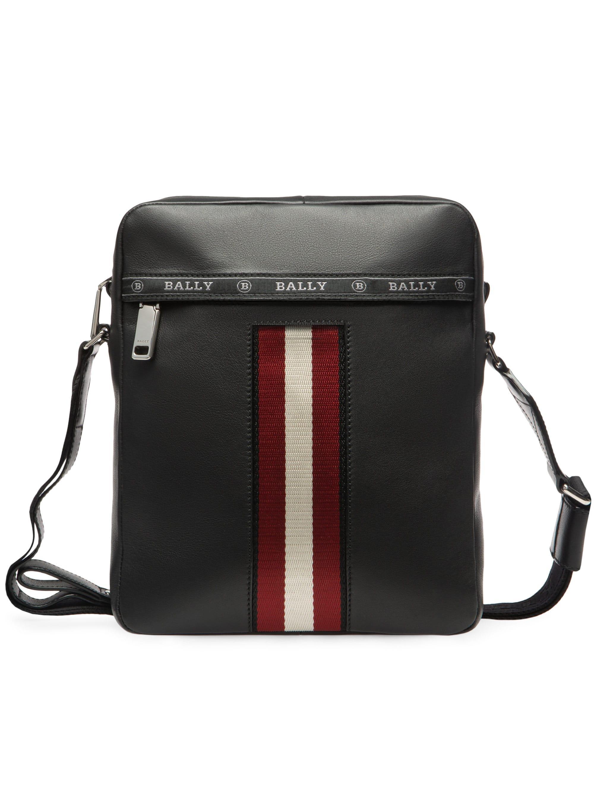 Bally High Point Holm Leather Crossbody Bag in Black for Men - Lyst