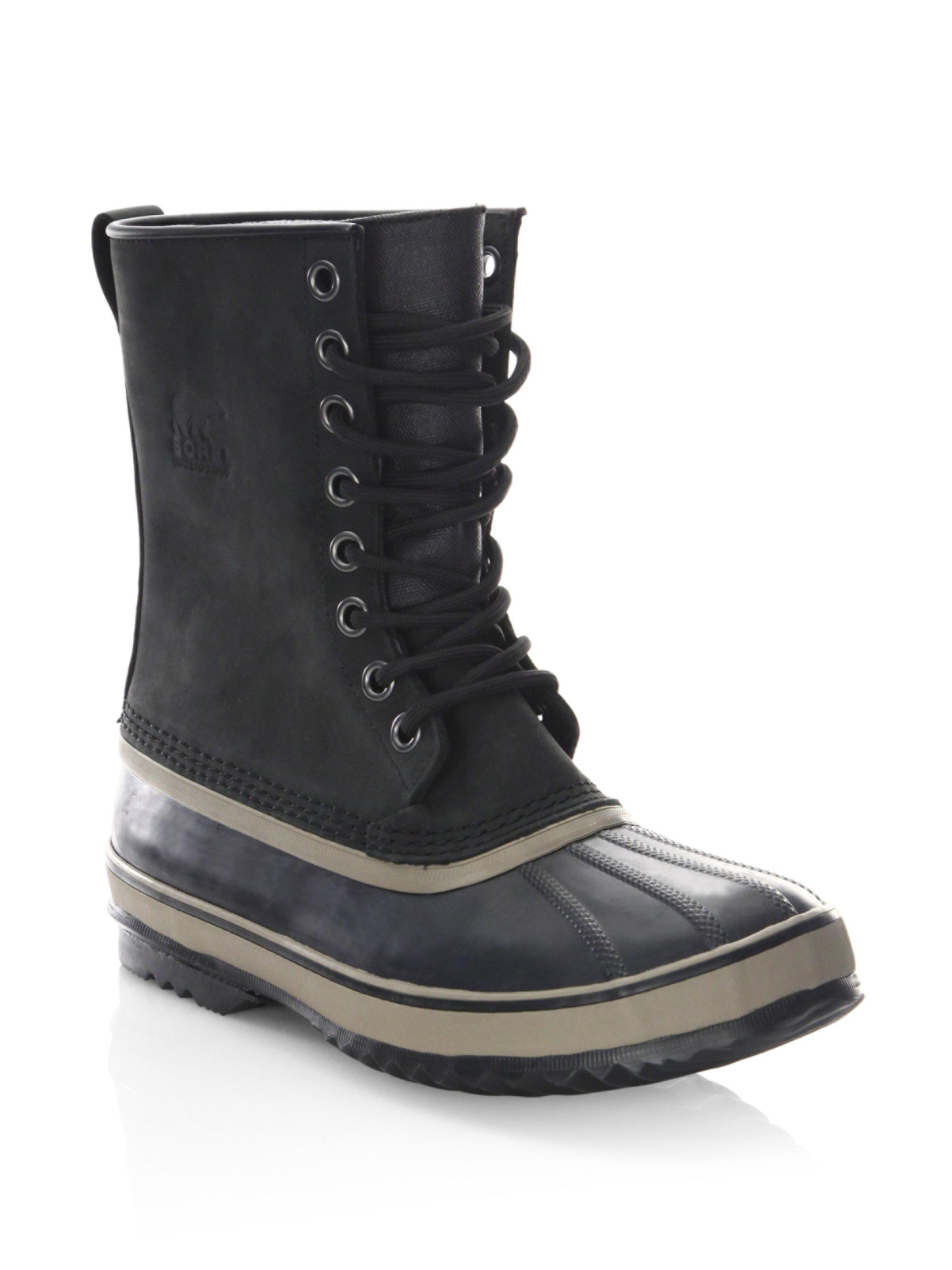 sorel men's lace up boots