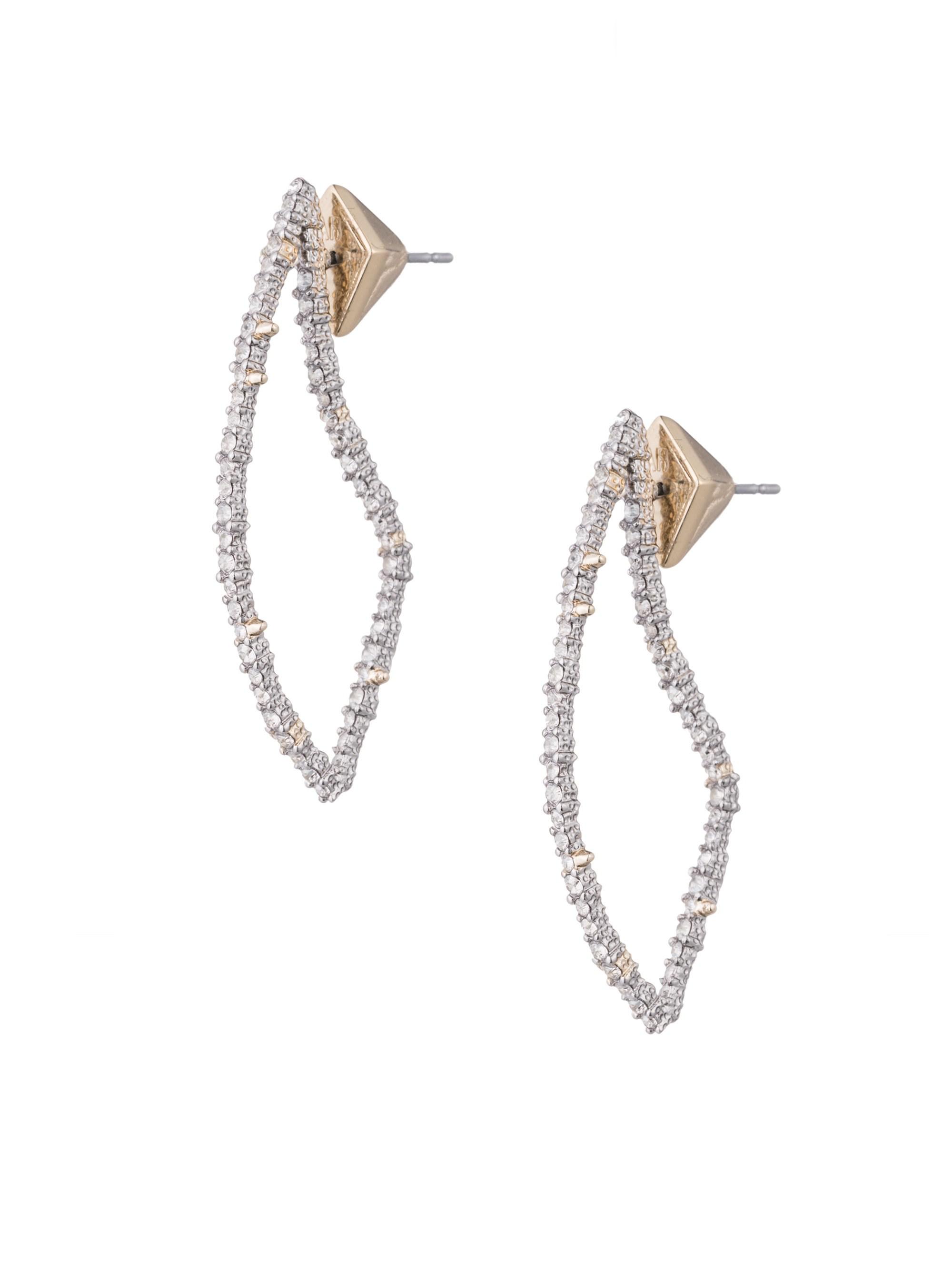 Lyst Alexis Bittar Abstract Thorn Swarovski Crystal Post Earrings Alexis Bittar Women S Metallic Abstract Thorn Swarovski Crystal Post Earrings