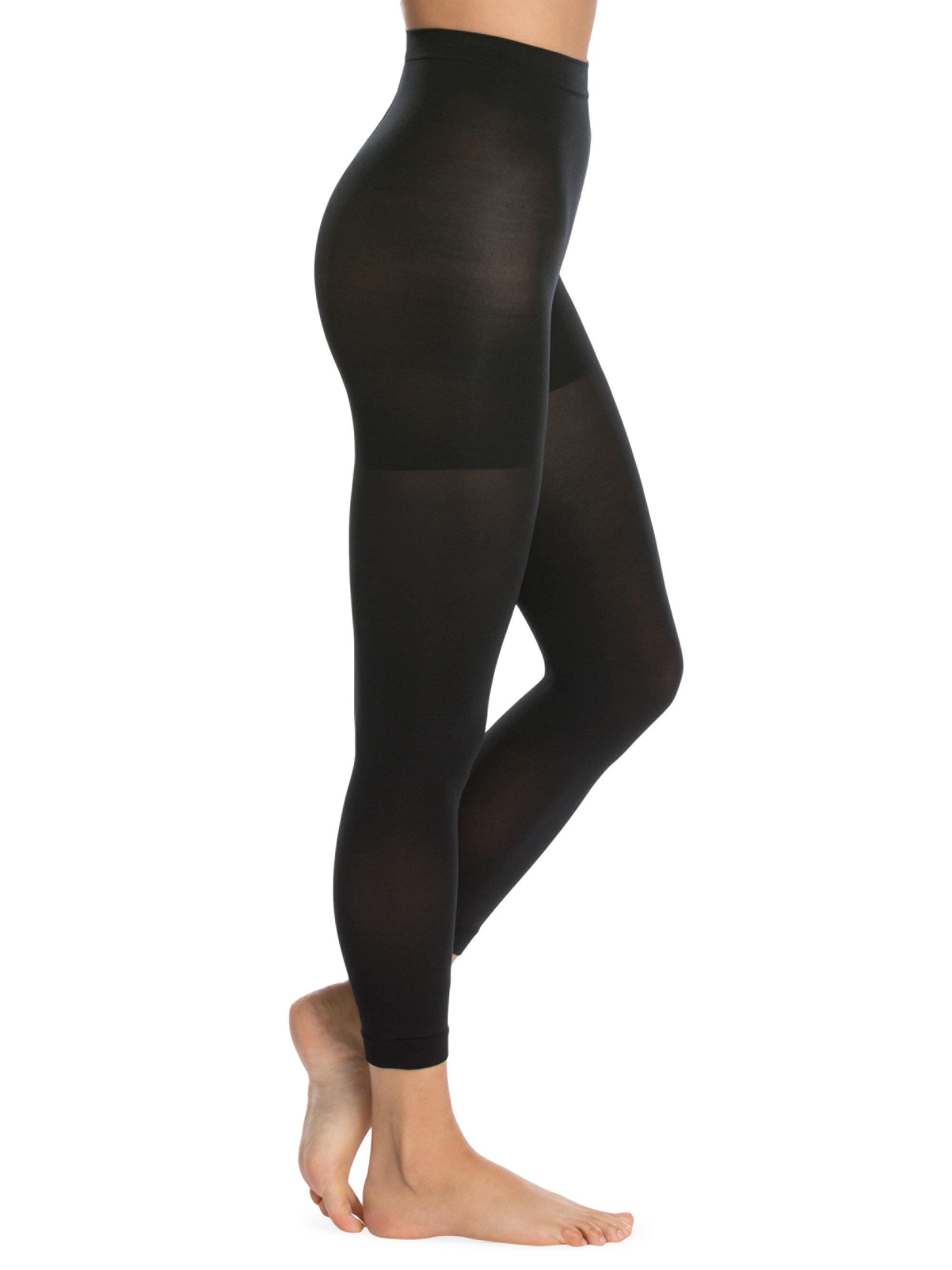 Spanx Luxe Leg Footless Tights in Black | Lyst