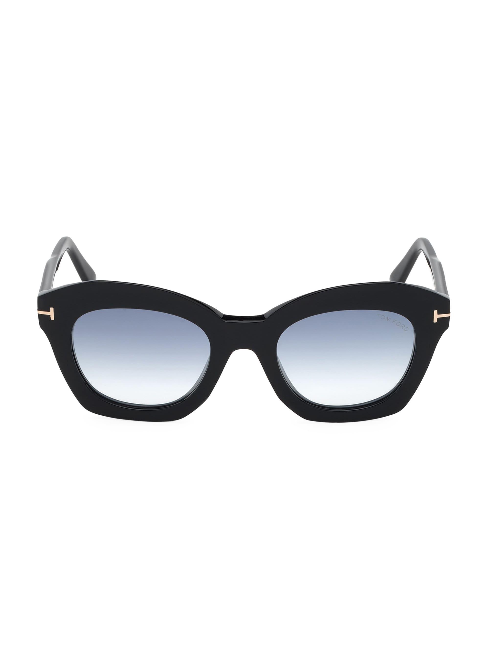Tom Ford Women S Bardot 53mm Cat Eye Sunglasses Black