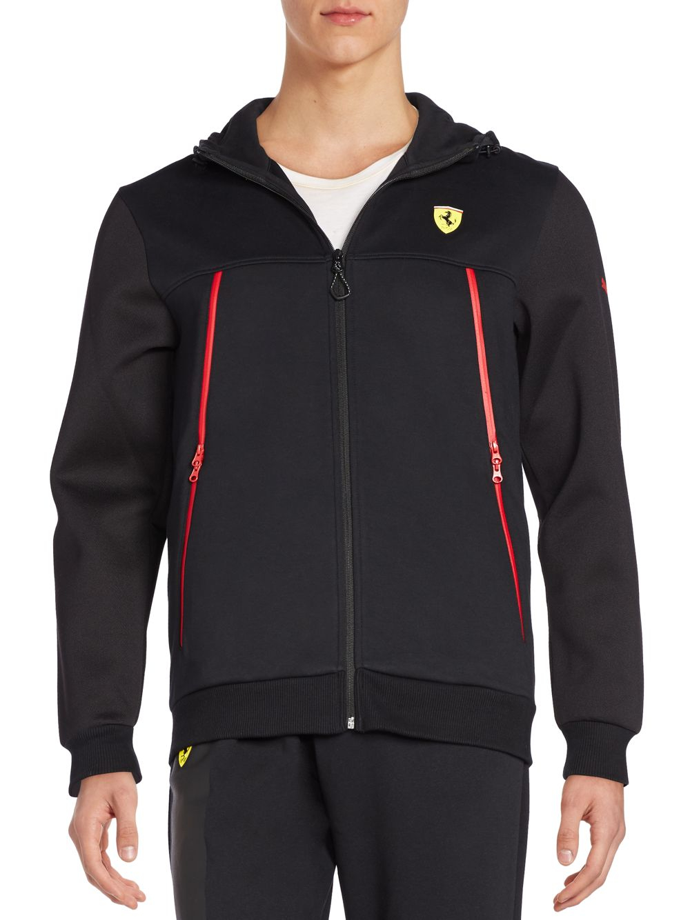 puma ferrari evoknit midlayer puffer sweatshirt