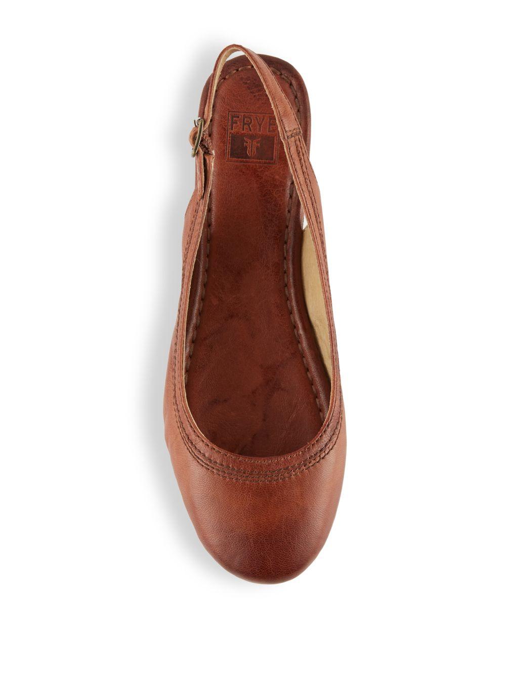 brown slingback flats