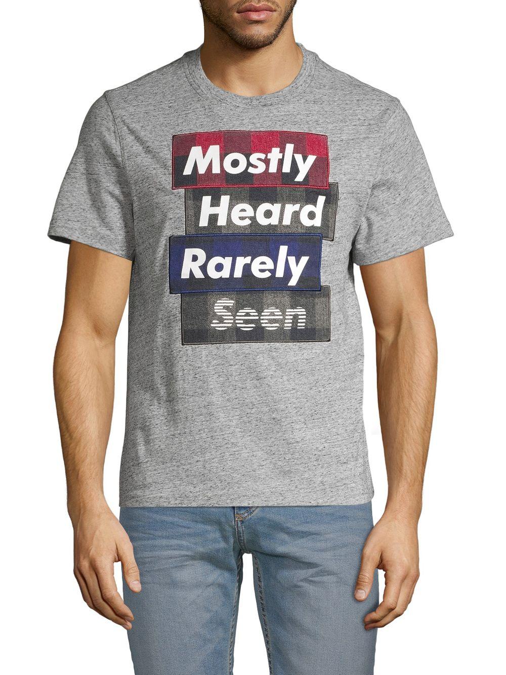 Mostly Heard Rarely Seen Multi-plaid Patchwork Tee in Gray for Men - Lyst