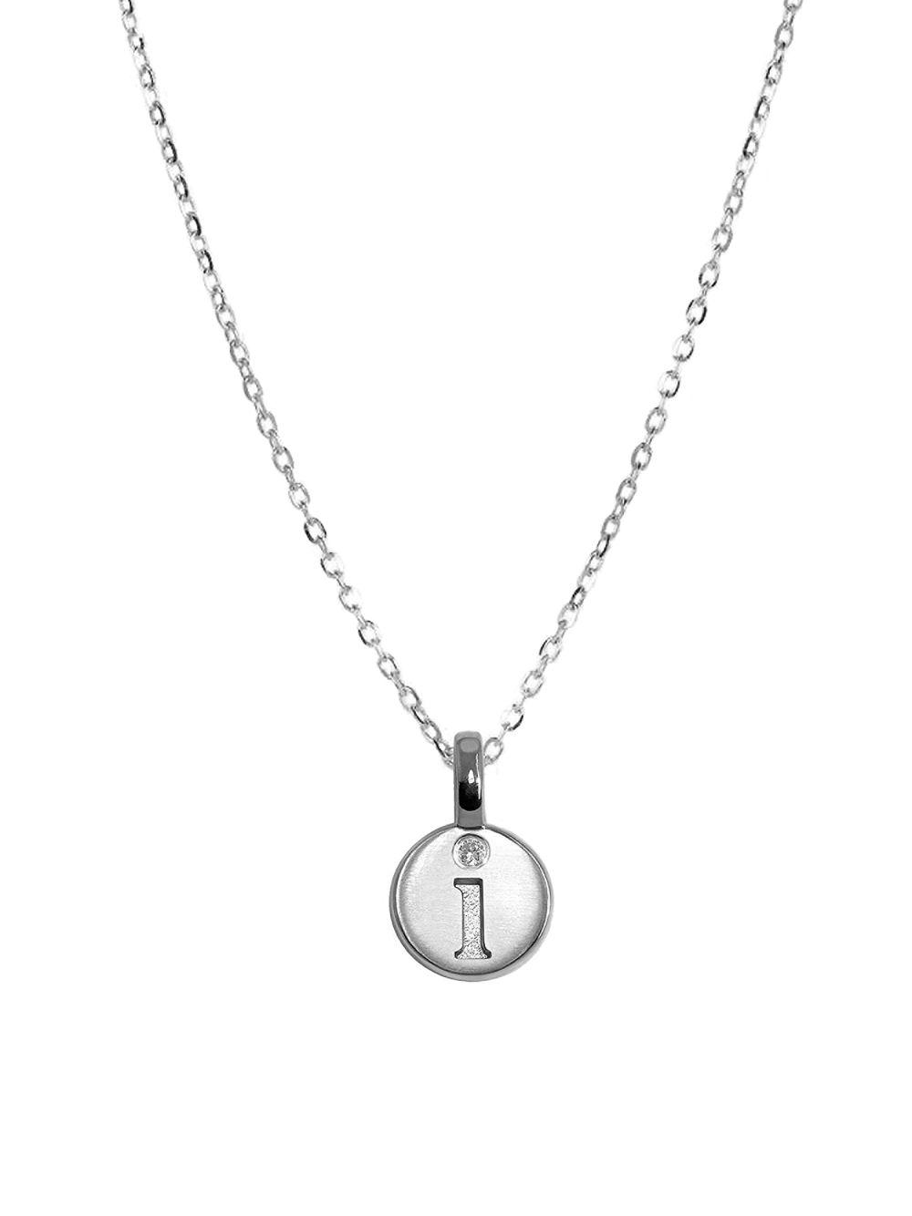 lyst alex woo silver mini letter l pendant necklace in metallic letter l necklace