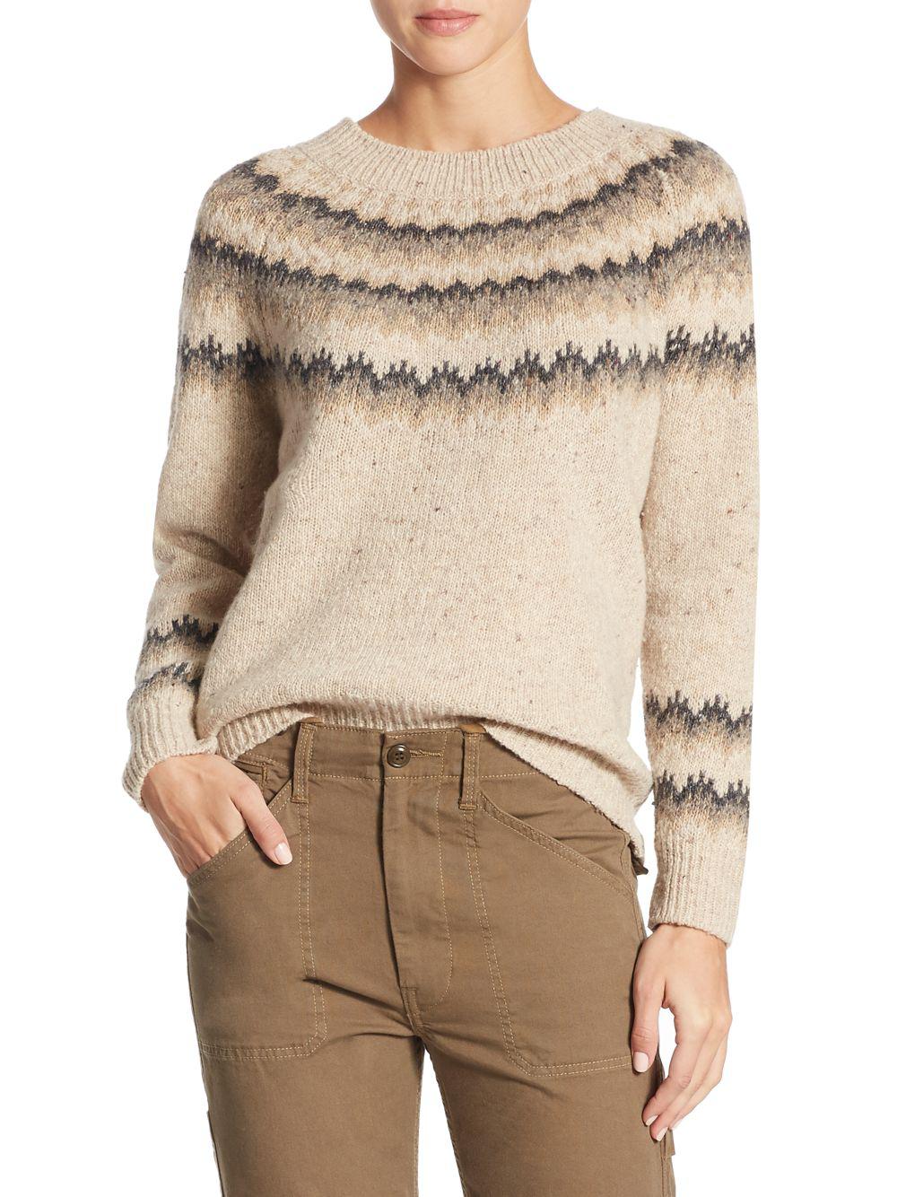 timberland fair isle sweater