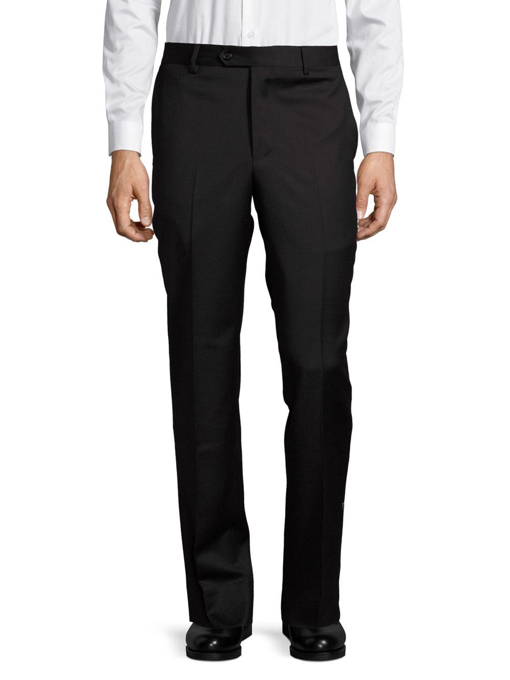 Saks Fifth Avenue Italian Wool Pants in Black for Men - Save 60% - Lyst