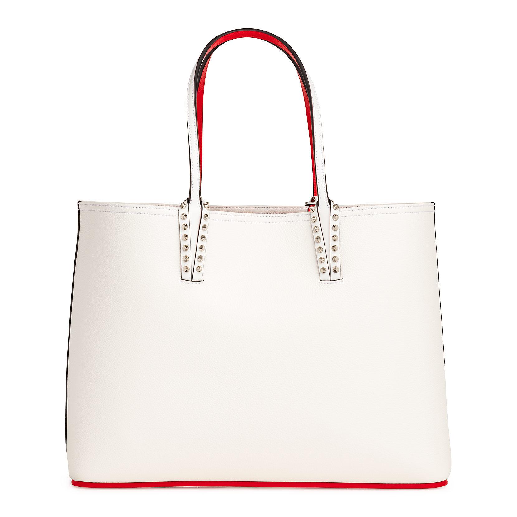 christian louboutin white tote