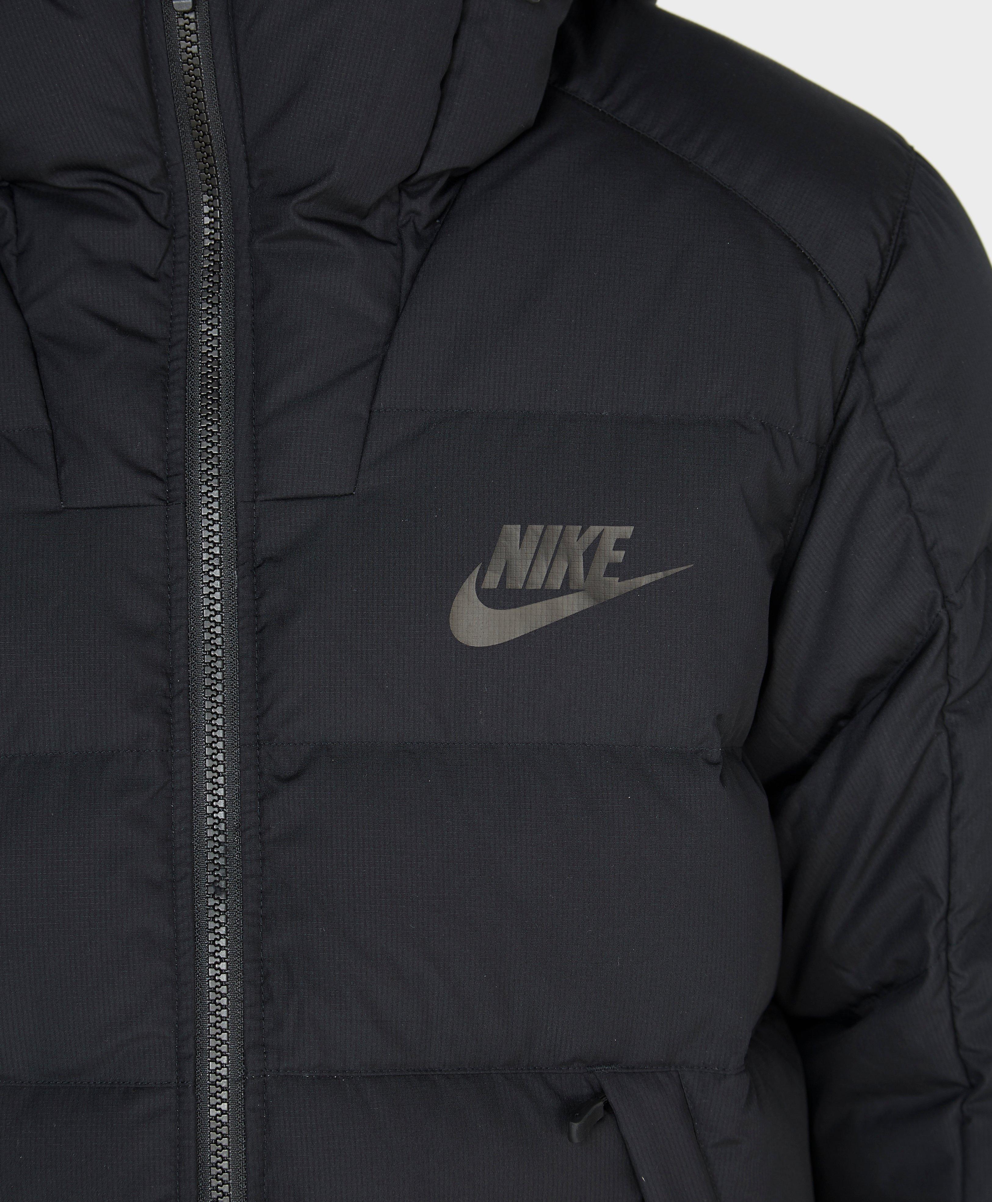 Nike Padded Down Jacket in Black for Men - Lyst