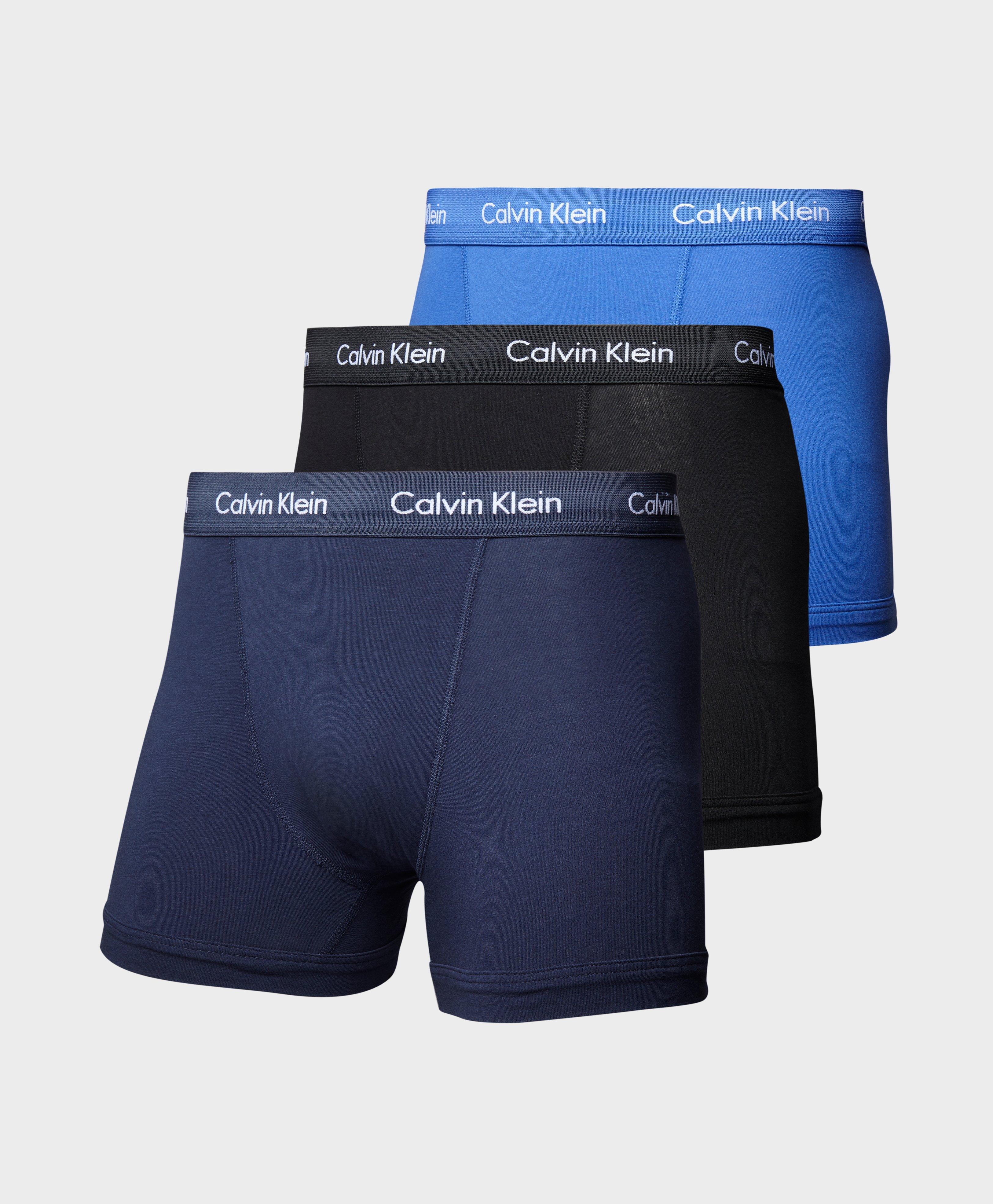 Lyst Calvin Klein 3 Pack Boxer Shorts in Blue for Men