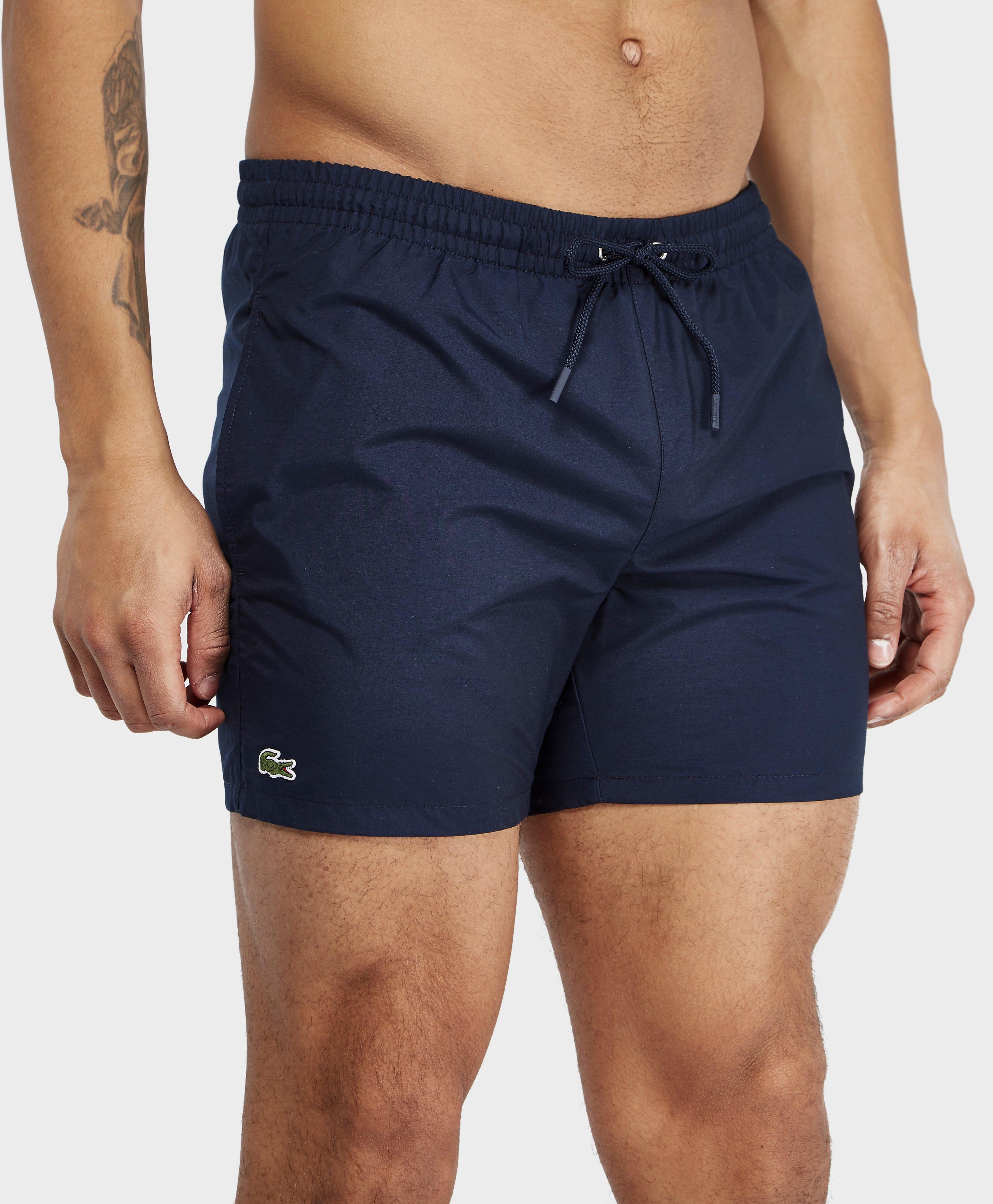 Lacoste Cotton Swim Shorts in Blue for Men - Lyst