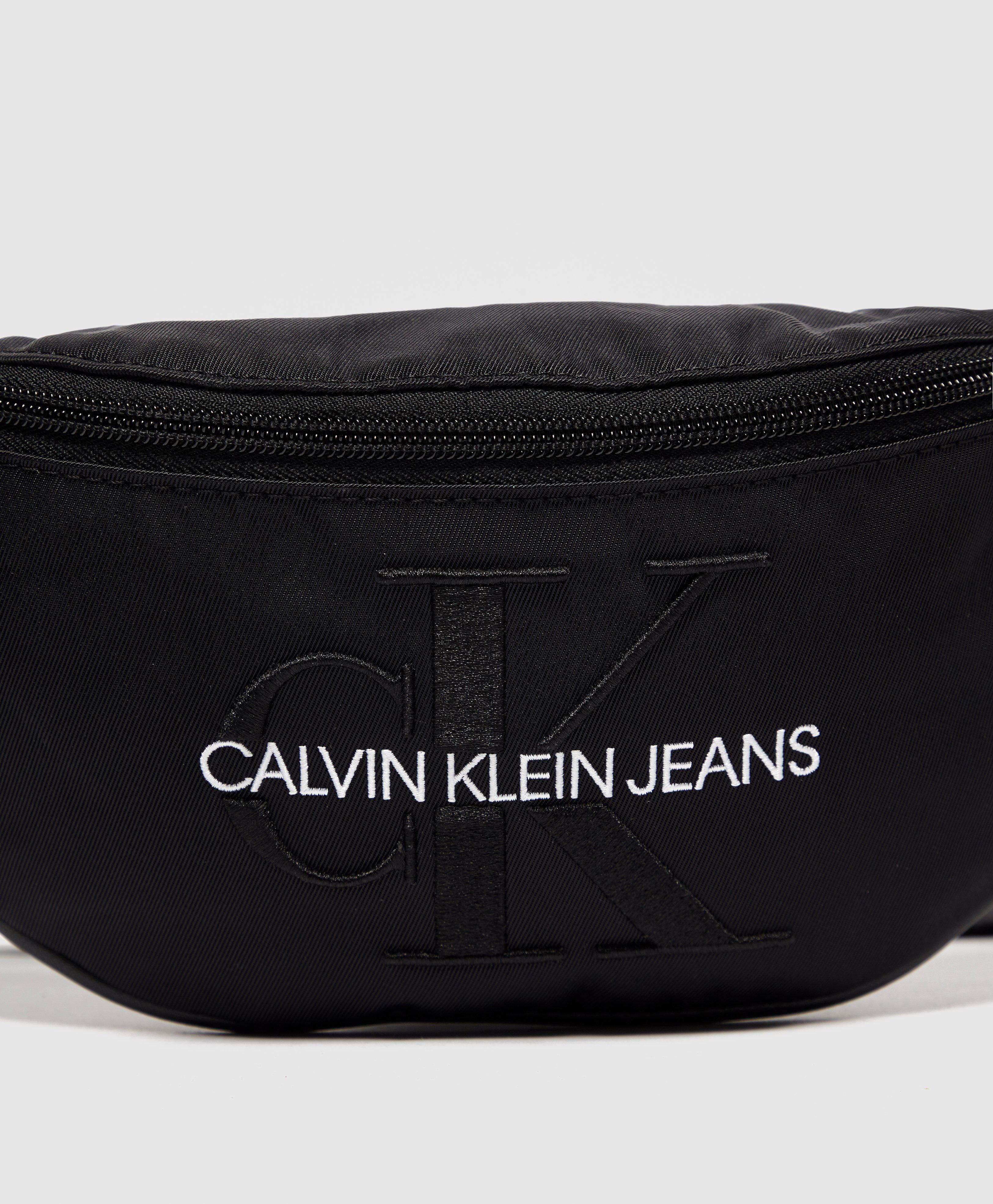 Calvin Klein Jeans Monogram Nylon Bum Bag in Black for Men - Lyst
